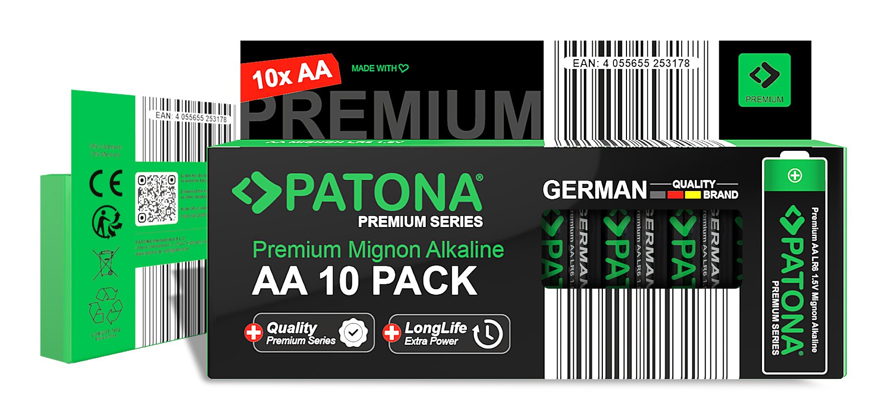 Patona Premium Aa Mignon Lr06  10x Pilas Alcalinas 1,5v
