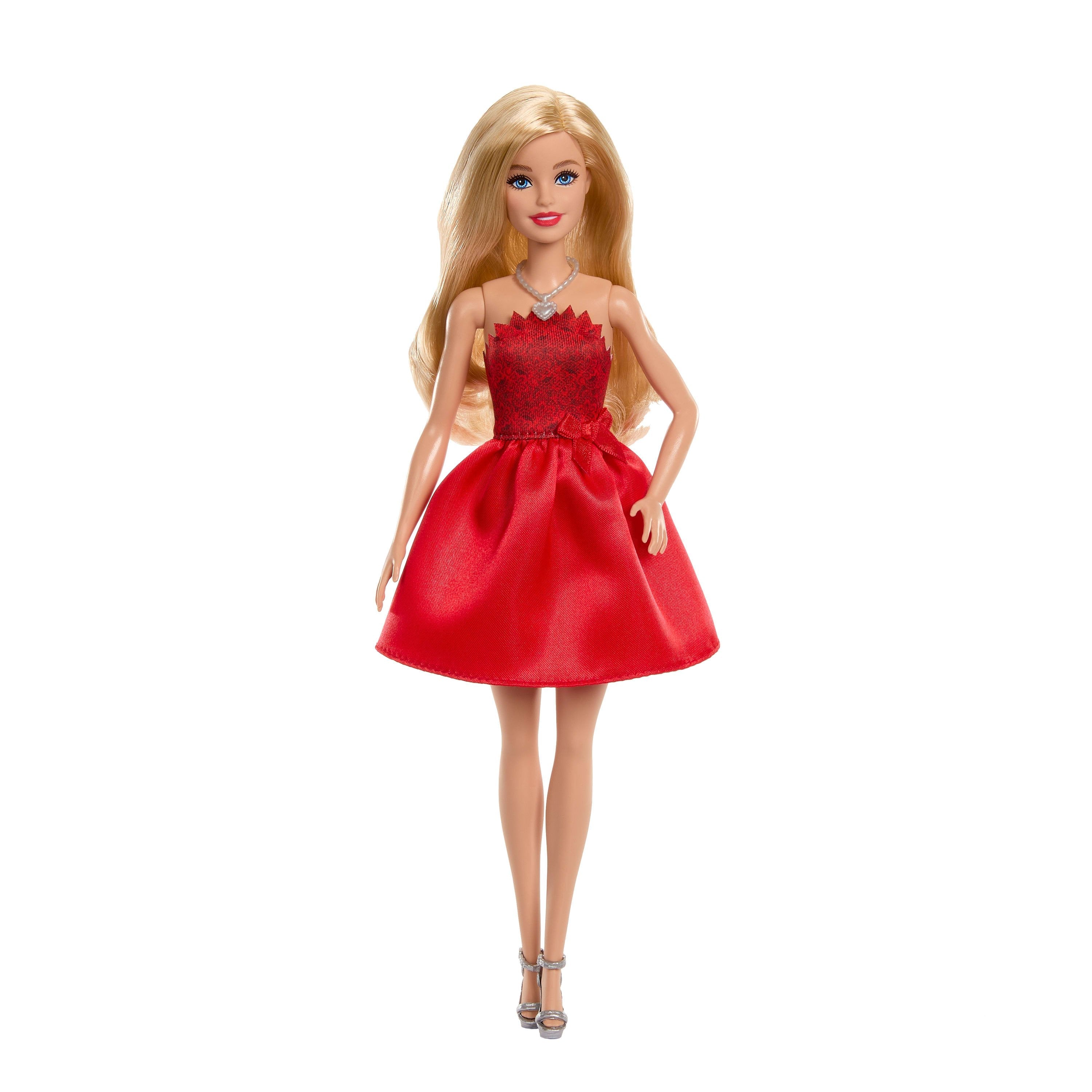 Mattel Rubinrojoe Barbie-Party-Modepuppe Zum 80. Jubiläum In Einem Rojoen Kleid (Mit Zubehörteilen) Jgd25