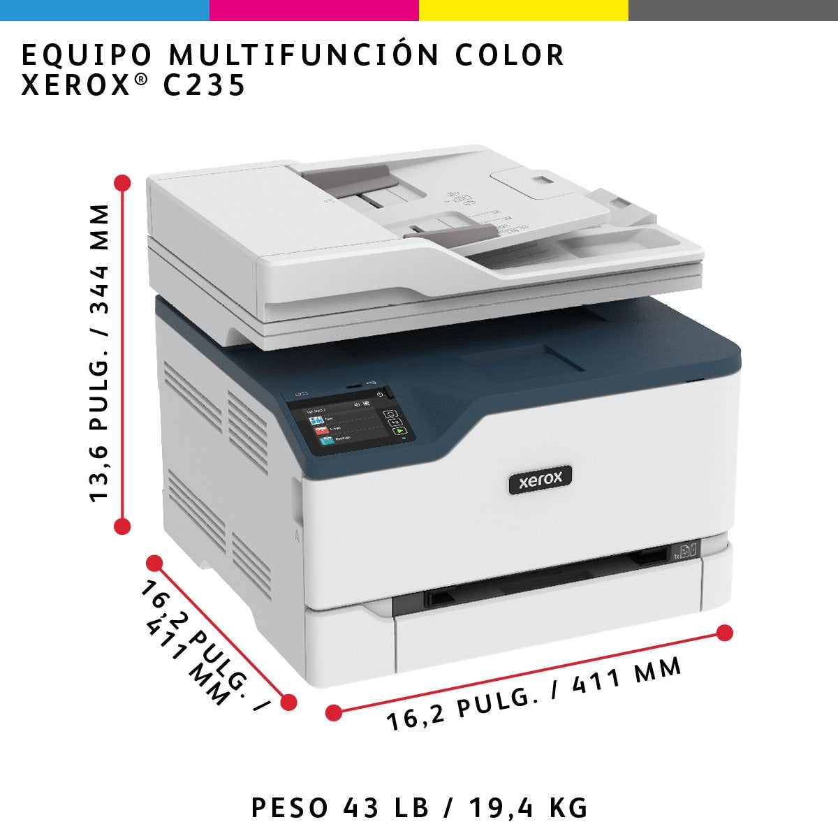EAN 0095205069341 - Xerox C235V_DNI impresora multifunción Laser 600 x 600 DPI Wifi imagen 7