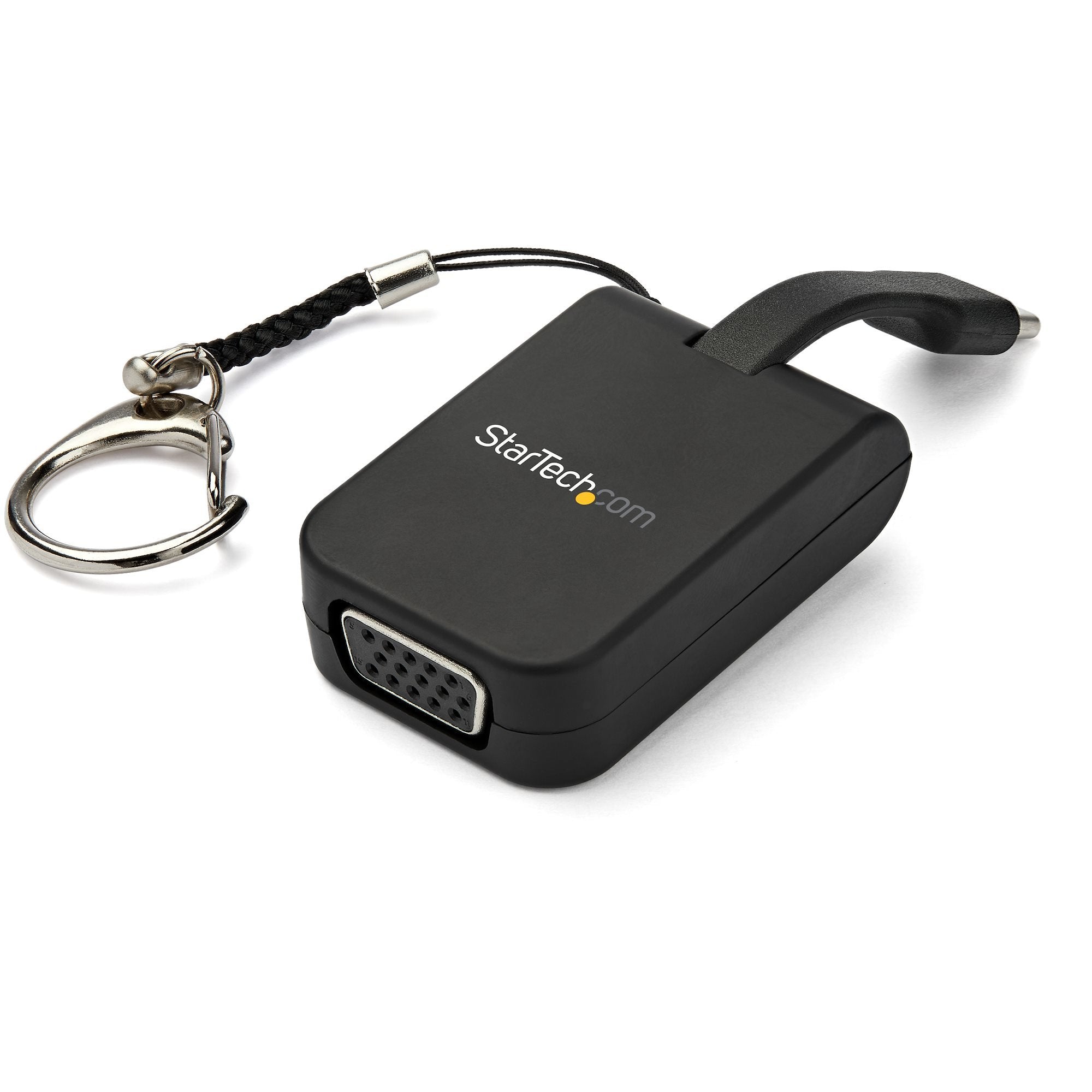 Startech.Com Adaptador Portátil Usb-C A Vga Con Llavero De Conexión Rápida, Usb Tipo C, Salida Vga (D-Sub), 1920 X 1080 Pixeles