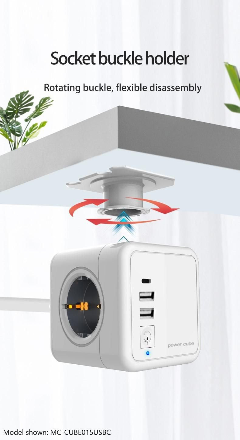 EAN 5704174884750 - Microconnect MC-CUBE015USB base múltiple 1,5 m 4 salidas AC Interior Blanco imagen 2