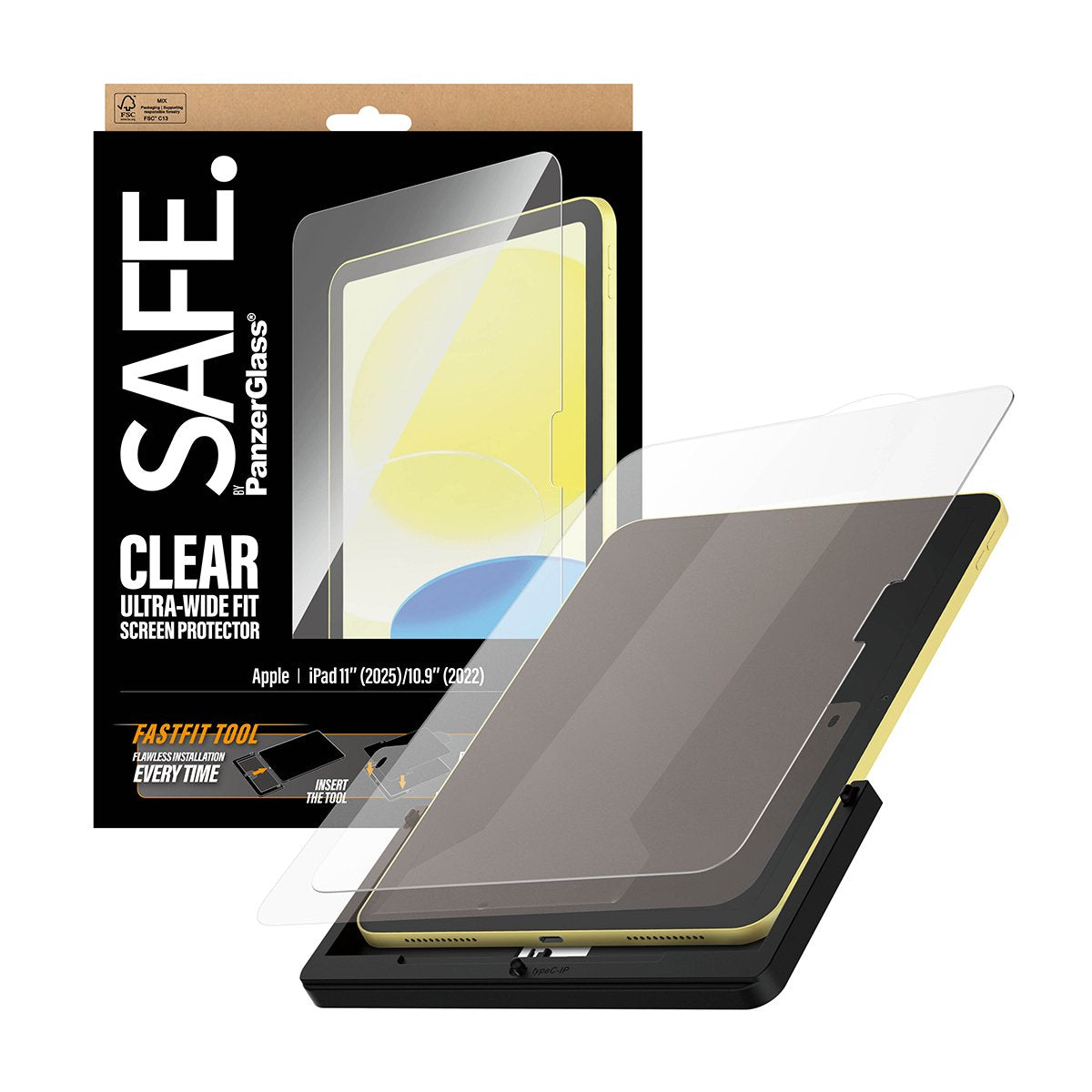 EAN 5715685031403 - PanzerGlass SAFE. by ® Screen Protector iPad 11" (2025) | 10.9" (2022) | Ultra-Wide Fit w. Fastfit tool P imagen 5