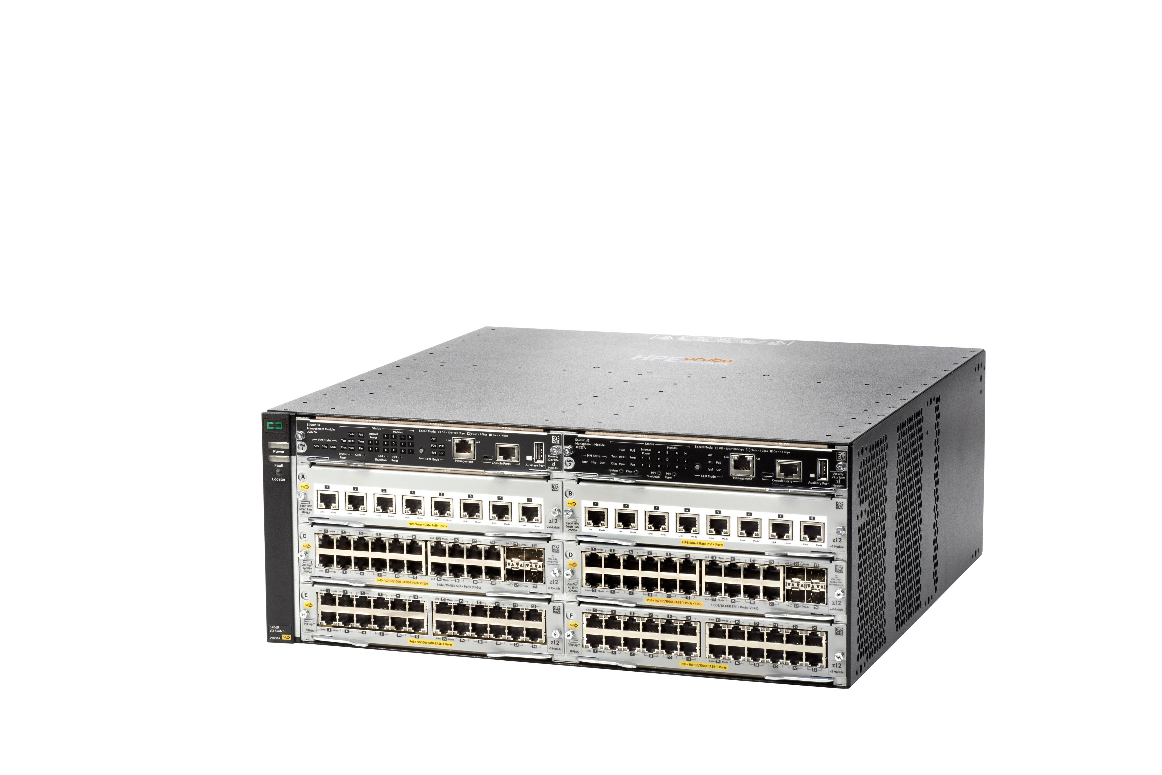 Hpe Aruba Switch 5406r 8x10gbase/8sfp+ Npsu V3 Zl2 Jl002a