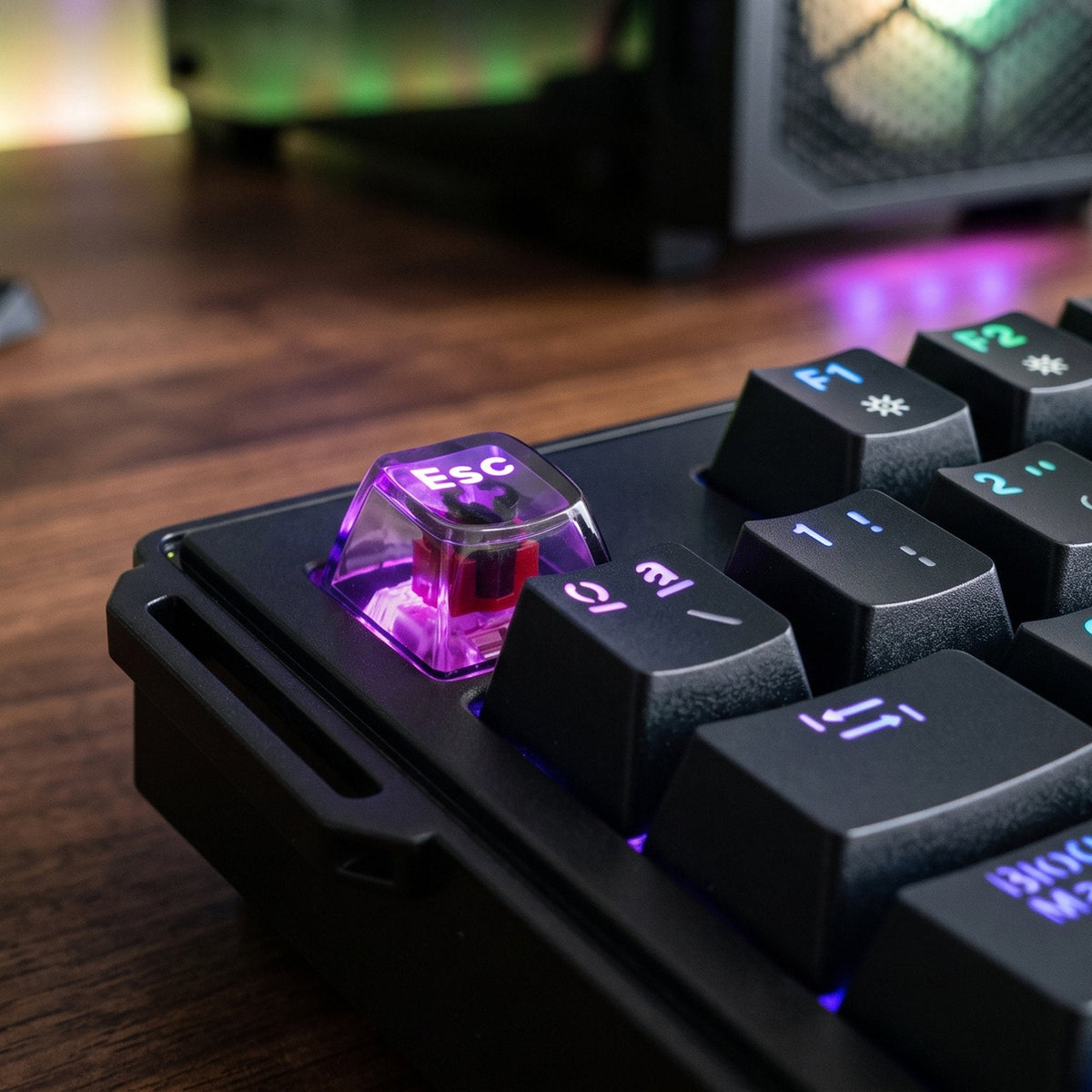 Teclado Gaming Mecánico Mars Gaming Mk-Master Switch Rojo Negro Incluye Smartdeck