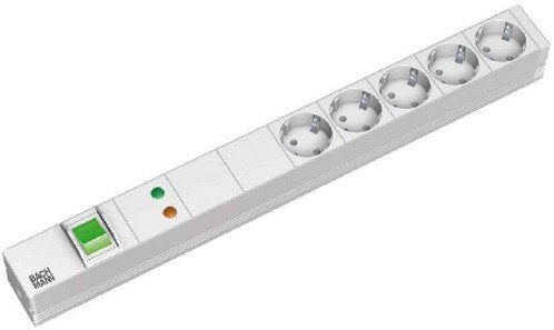 EAN 4016514014460 - Bachmann 5x Schuko, 2m base múltiple 5 salidas AC Gris imagen 1