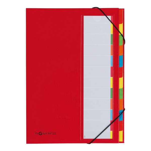 Pagna 44133-01 Carpeta Cartón, Papel, Poliéster, Caucho Rojo