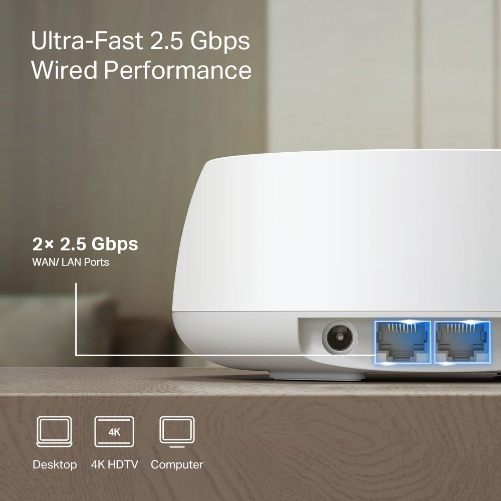 EAN 8885020620702 - TP-Link DECO BE25(1-PACK) sistema Wi-Fi Mesh (Wi-Fi en malla) Doble banda (2,4 GHz / 5 GHz) Wi-Fi 7 (802. imagen 4