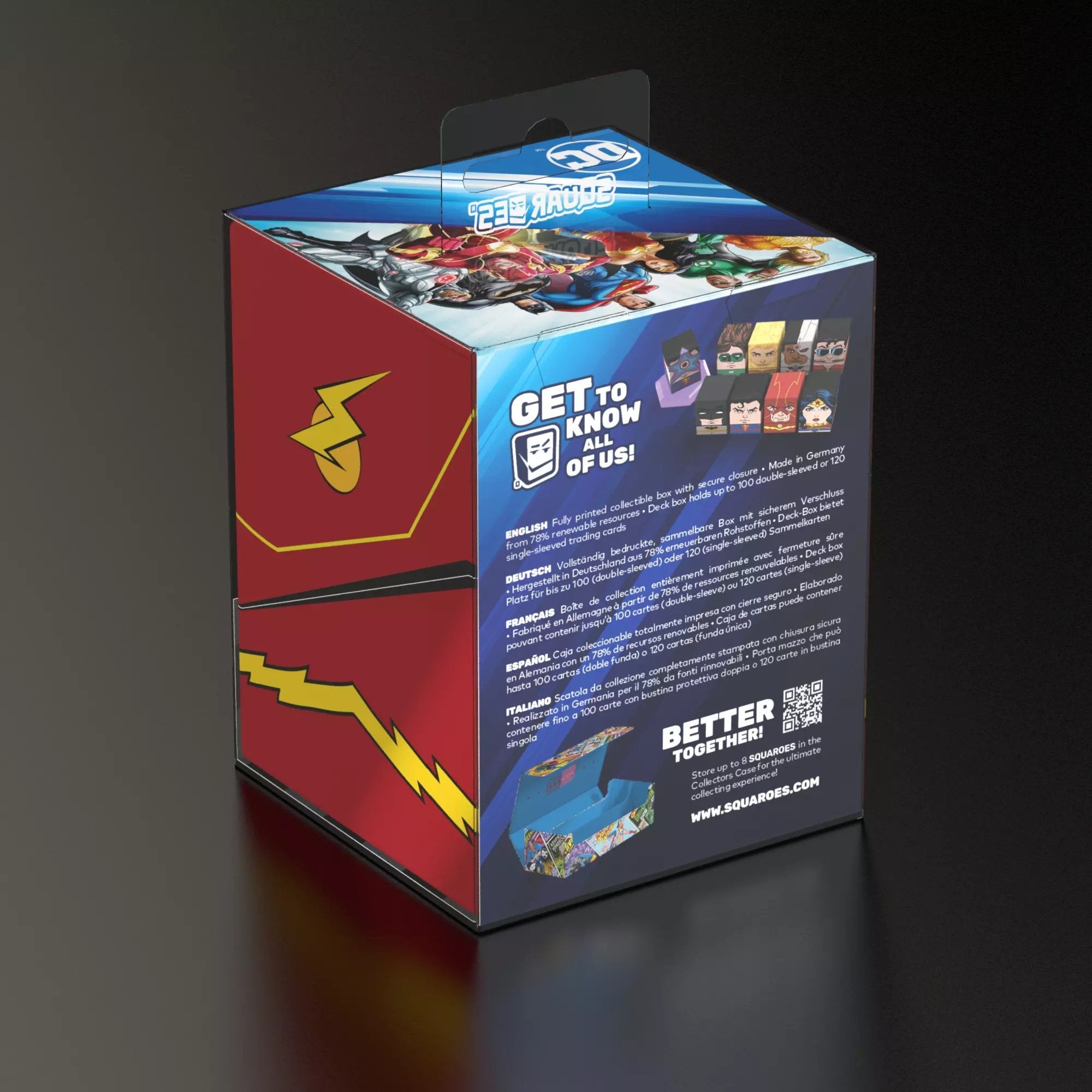 Caja De Mazo Squaroes Dc Justice League The Flash