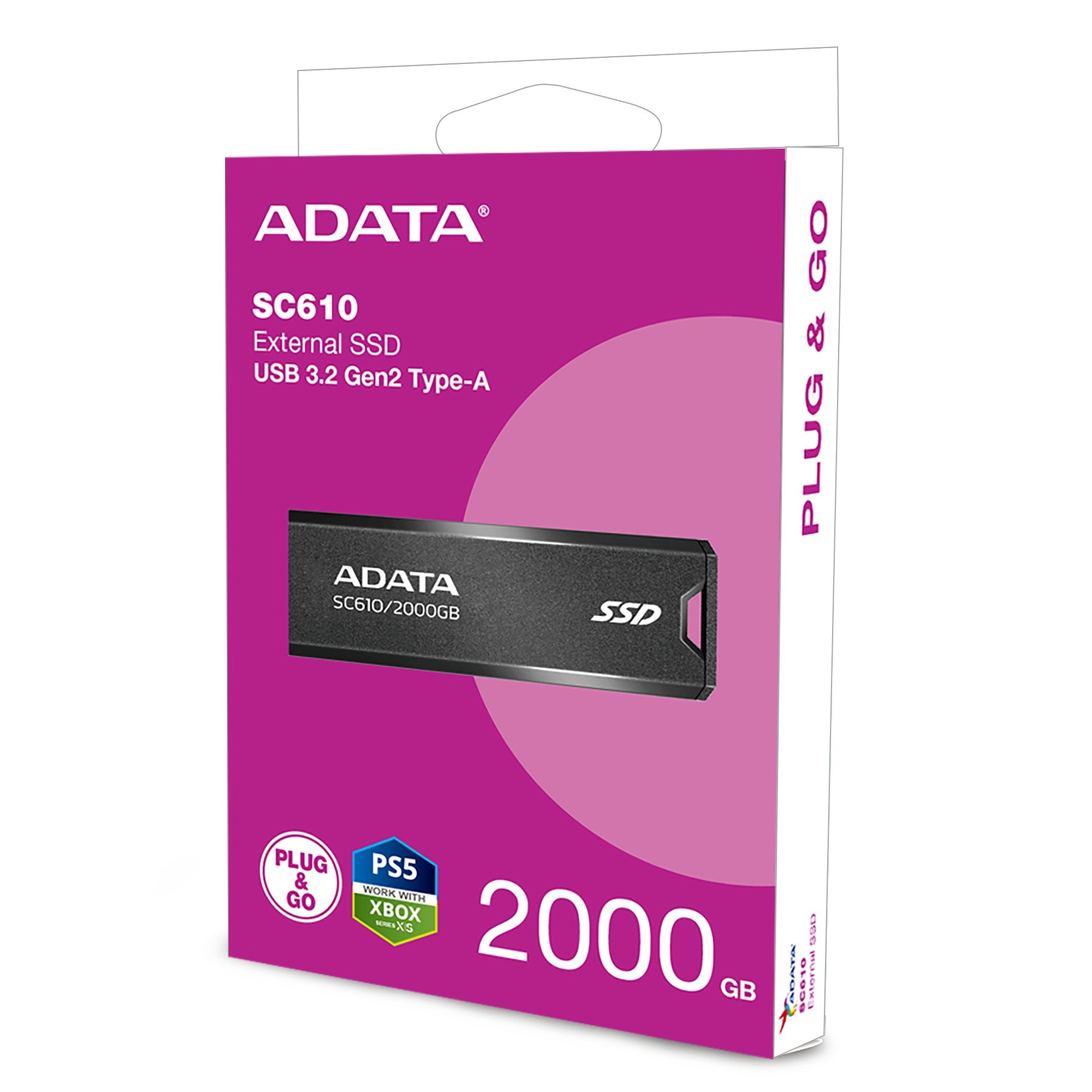 EAN 4711085945068 - ADATA SC610 unidad flash USB 2 TB USB tipo A 3.2 Gen 2 (3.1 Gen 2) Negro imagen 12