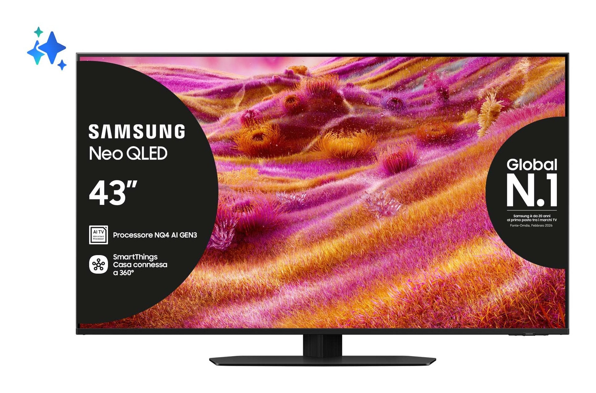 EAN 8806095995809 - Samsung QE43QN90FAT 109,2 cm (43") 4K Ultra HD Smart TV Wifi Negro imagen 1