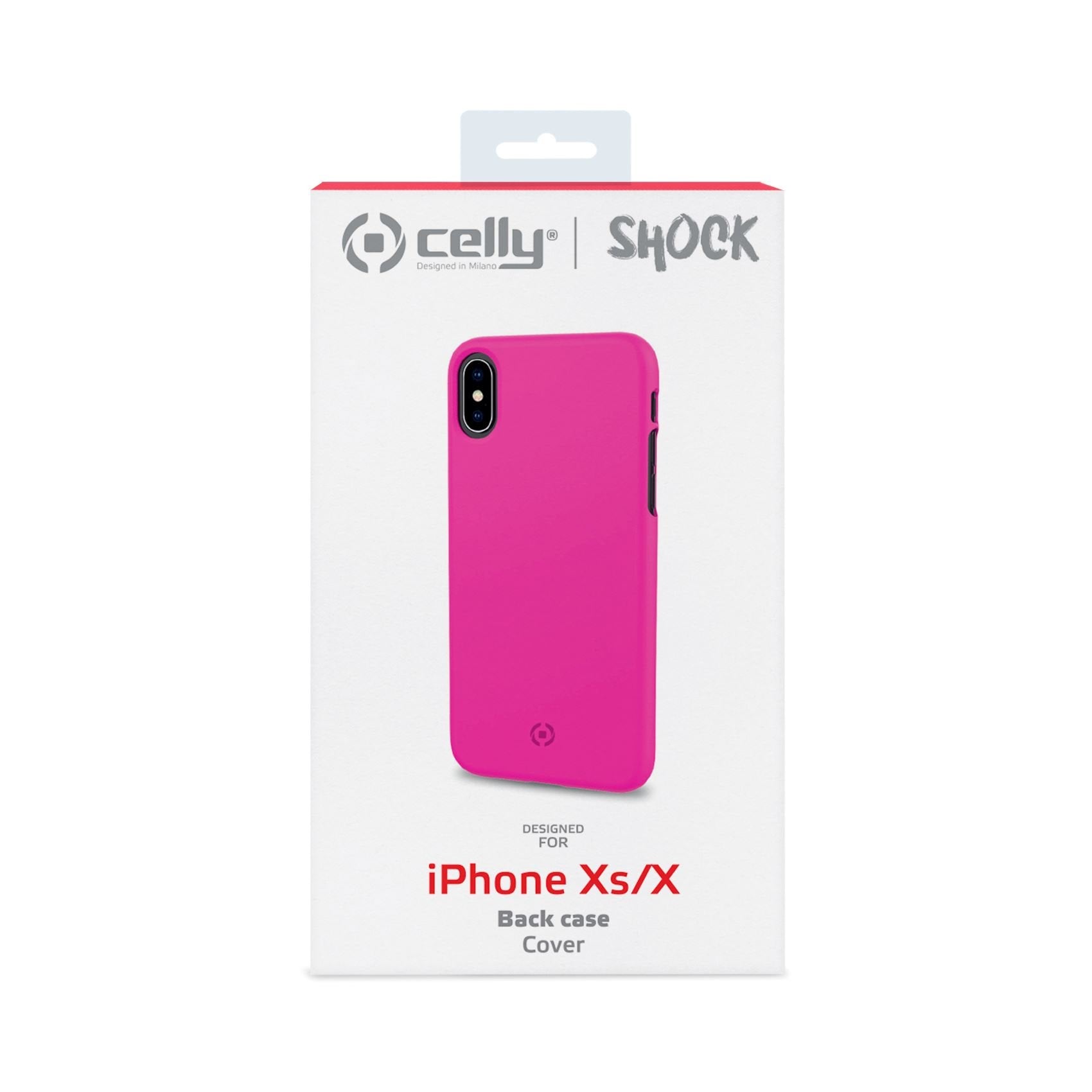 Case Celly Iphone X, Iphone Xs Cover Shock Pink Shock900pk