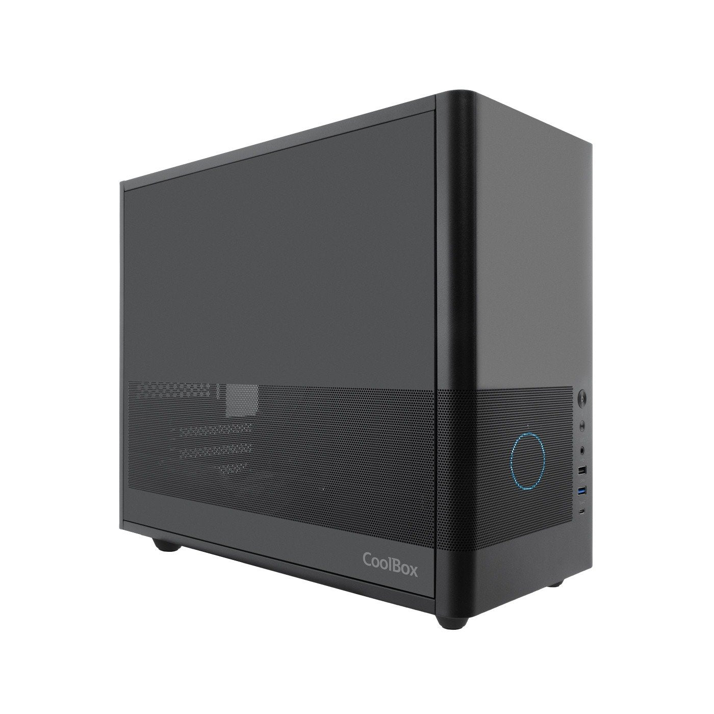 Coolbox Caja Matx Mp2 Negra Usb-C 3.2 Gen1 Ventilador 120 Pwm Full Metal S/Fte