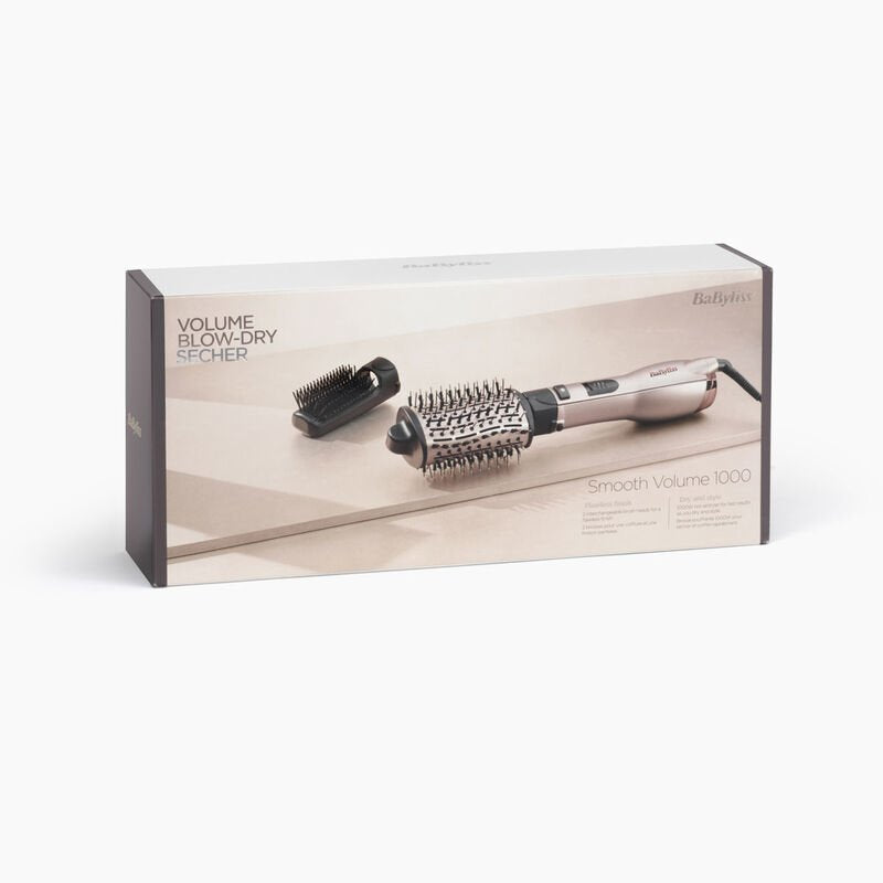 EAN 3030050180169 - BaByliss AS90PE Utensilio de peinado Cepillo de aire caliente Caliente Negro, Oro rosado 1000 W 2,2 m imagen 3