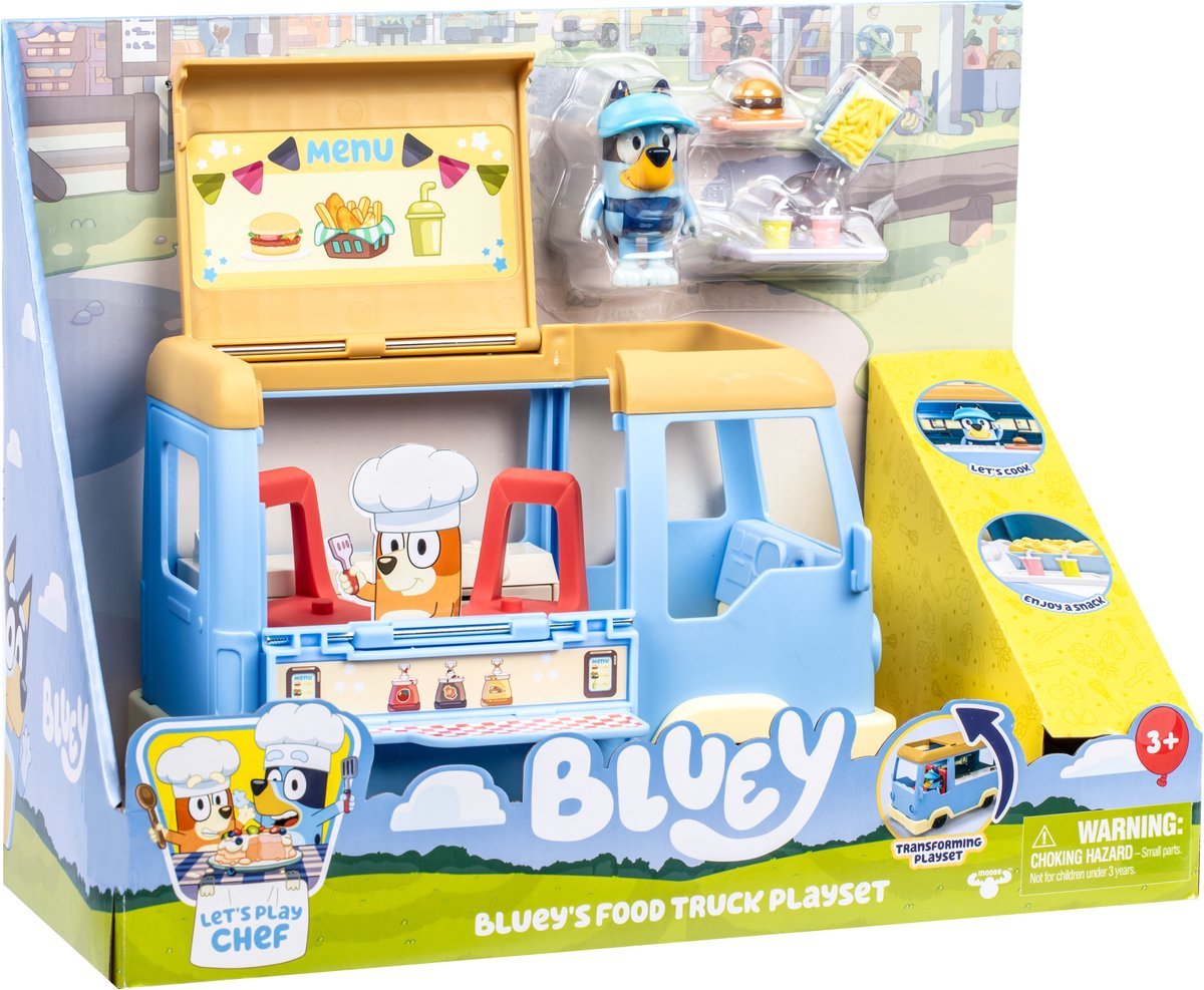 Moose Toys Bluey - Lets Play Chef Food Truck Juego, Vehículo De Juguete 18919