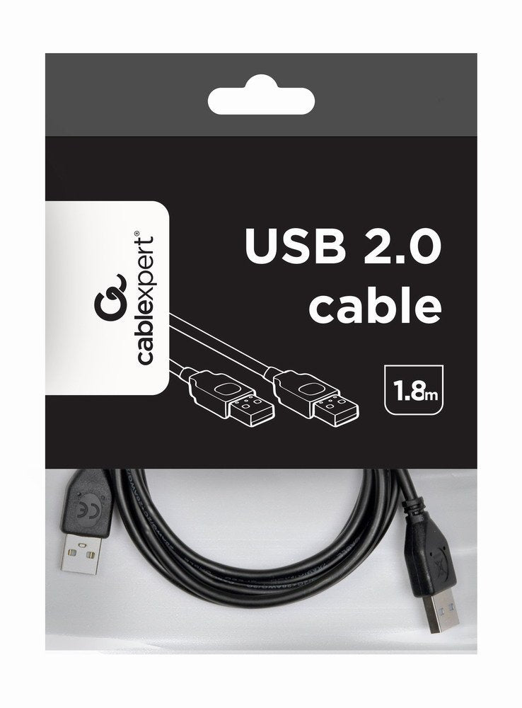 Gembird Usb Cable Am-Am 2.0 1.8m Negro