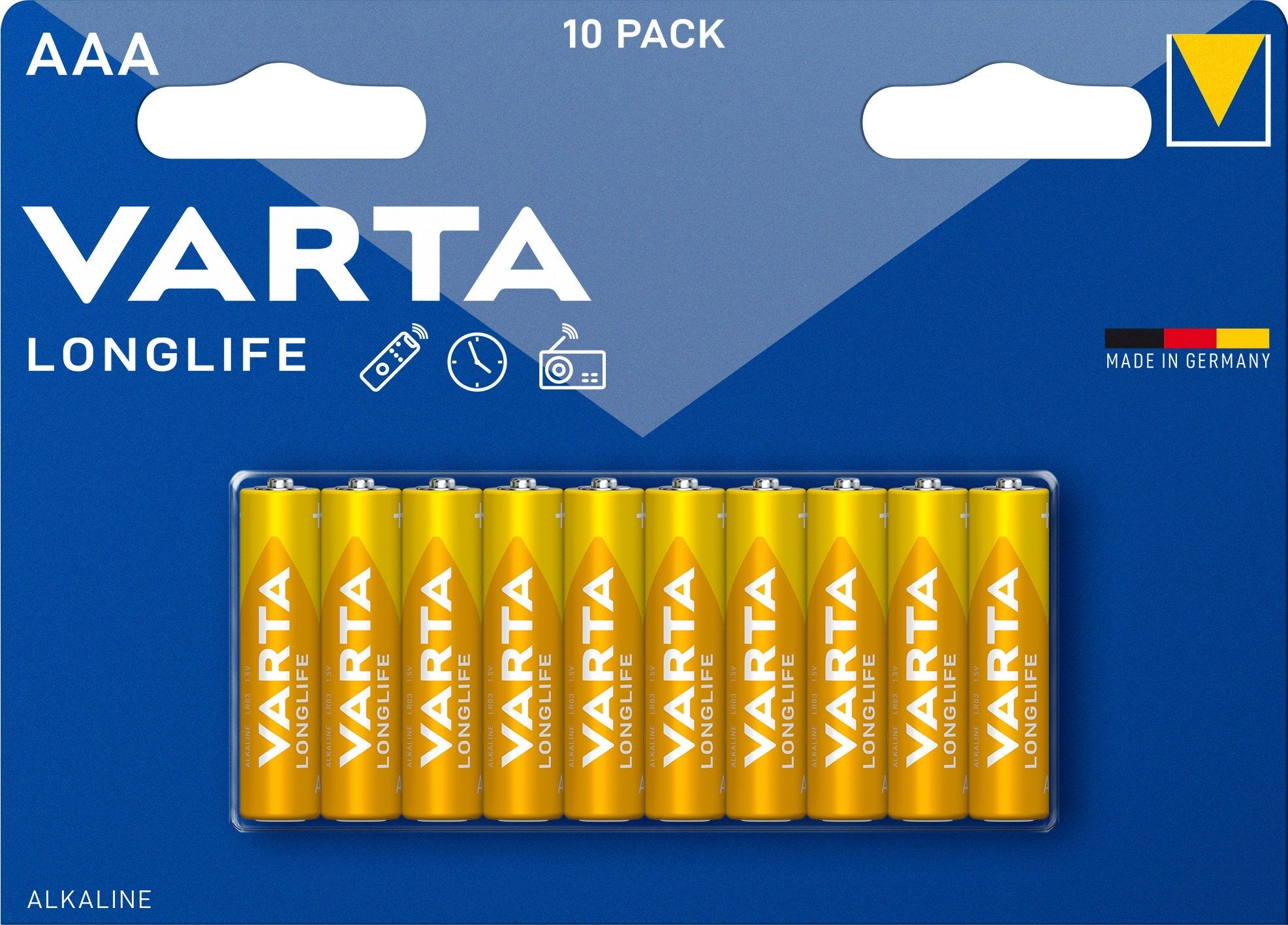 Varta Longlife Aaa Pilas Alcalinas Lr03 1.5v 10pack