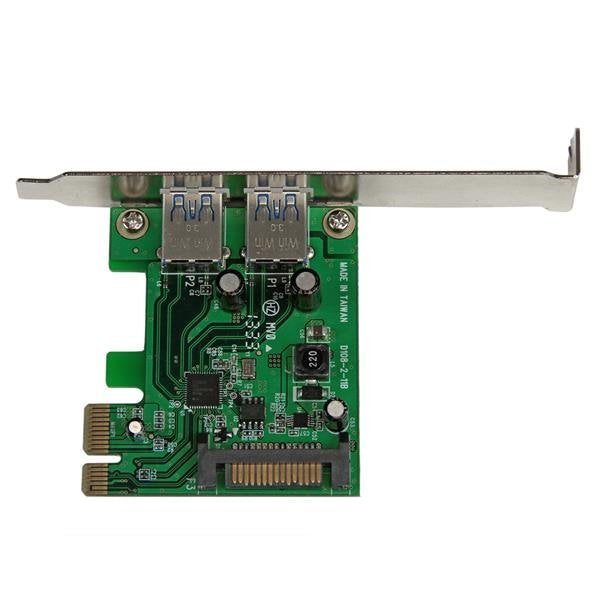 Startech Tarjeta Pci Express 2 Puertos Usb 3.0 Superspeed Uasp Alimentacion Sata Adaptador Interno