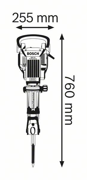 EAN 3165140410274 - Bosch 0 611 335 000 martillo de demolición Negro, Azul 1750 W imagen 2