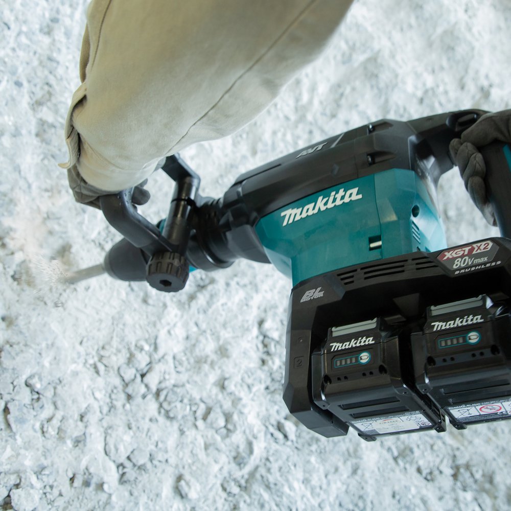 Makita Martillo De Demolición Inalámbrico Hm002gz03 Xgt, Sds-Max, 80 Voltios (2x40v), Hm002gz03