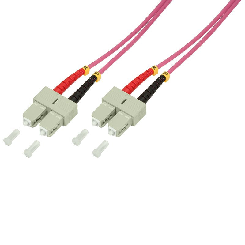 Lwl Cable De Red Om4 Sc Sc 1,0m Duplex Logilink