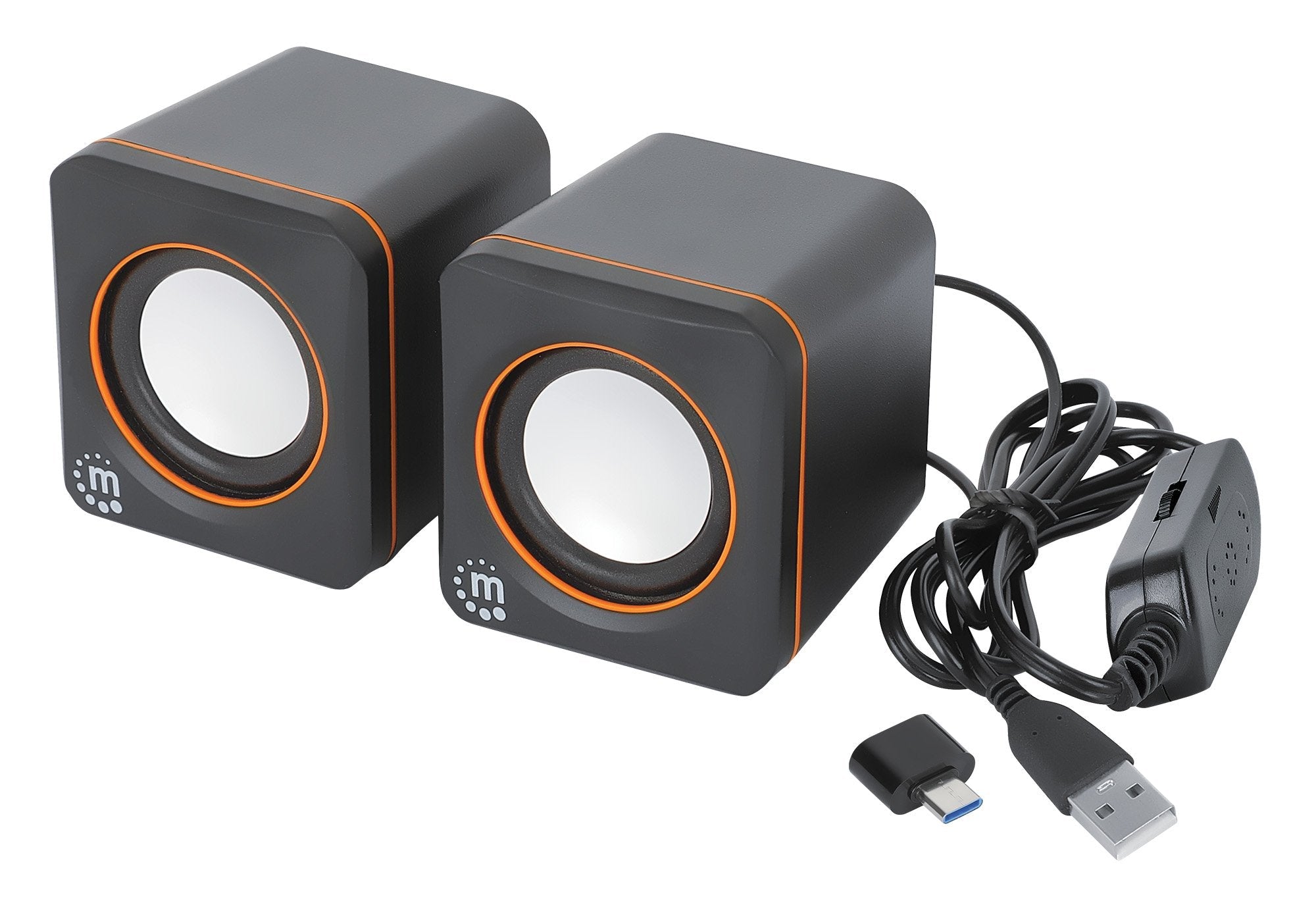 Manhattan Usb-Lautsprecher - 2600 Series Negro Orange