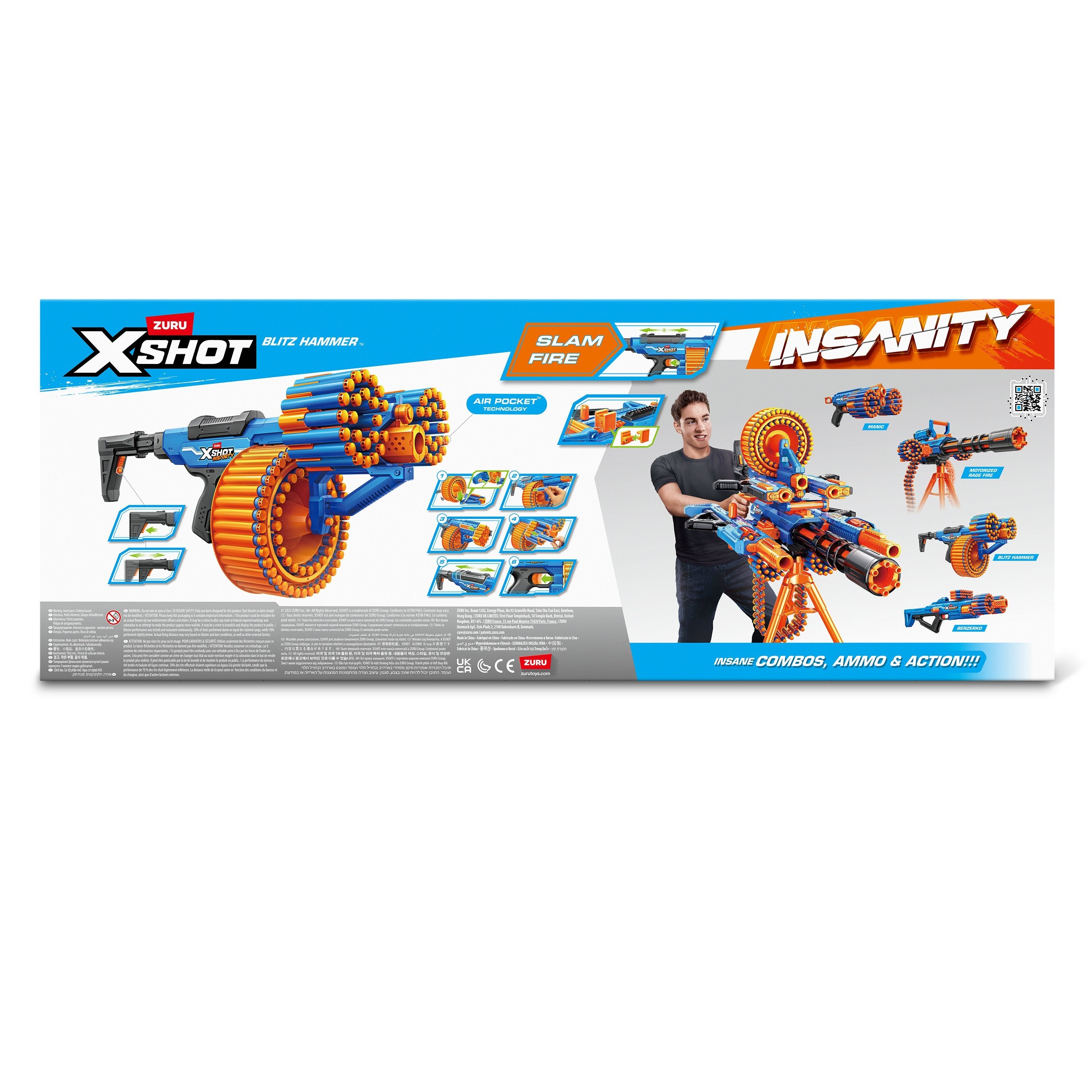 Zuru Xshot Insanity - Motorized Blitz Hammer 36917