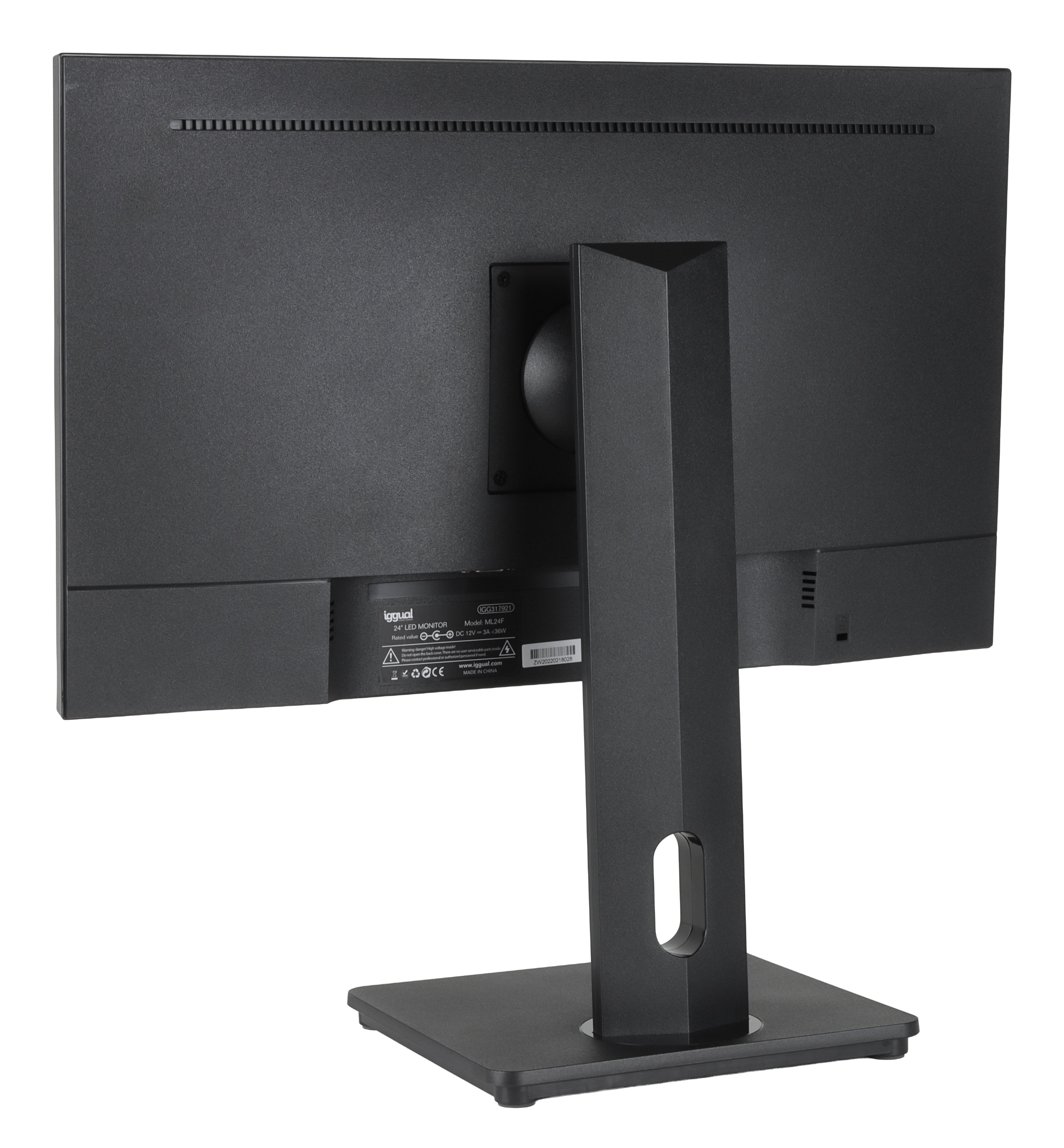 Monitor Iggual 27" Fhd Pivotante Ajustable Altura