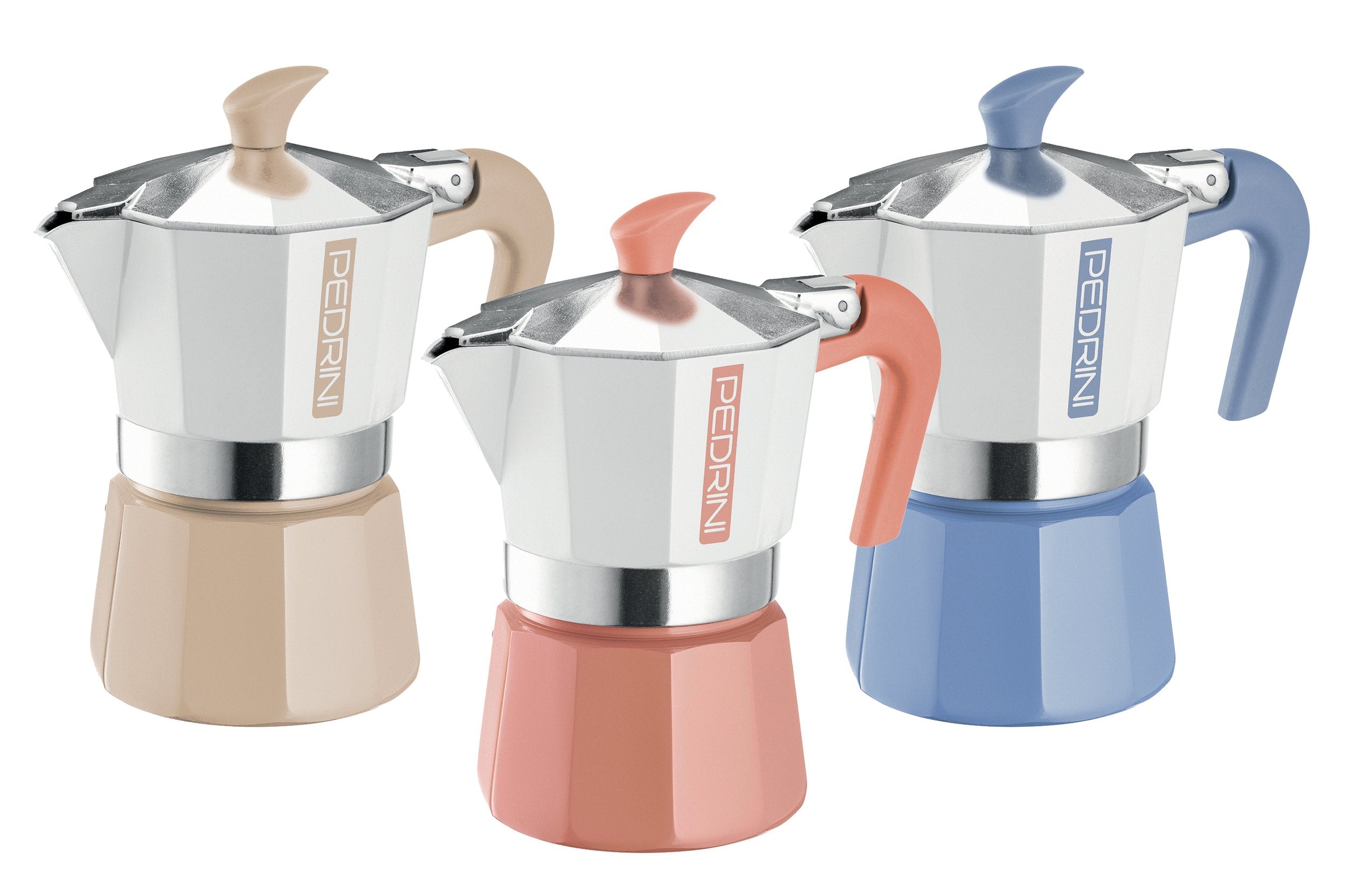 Pedrini Coffee Maker 3 Cups Painted Aluminum Color 2025 (02cf168)