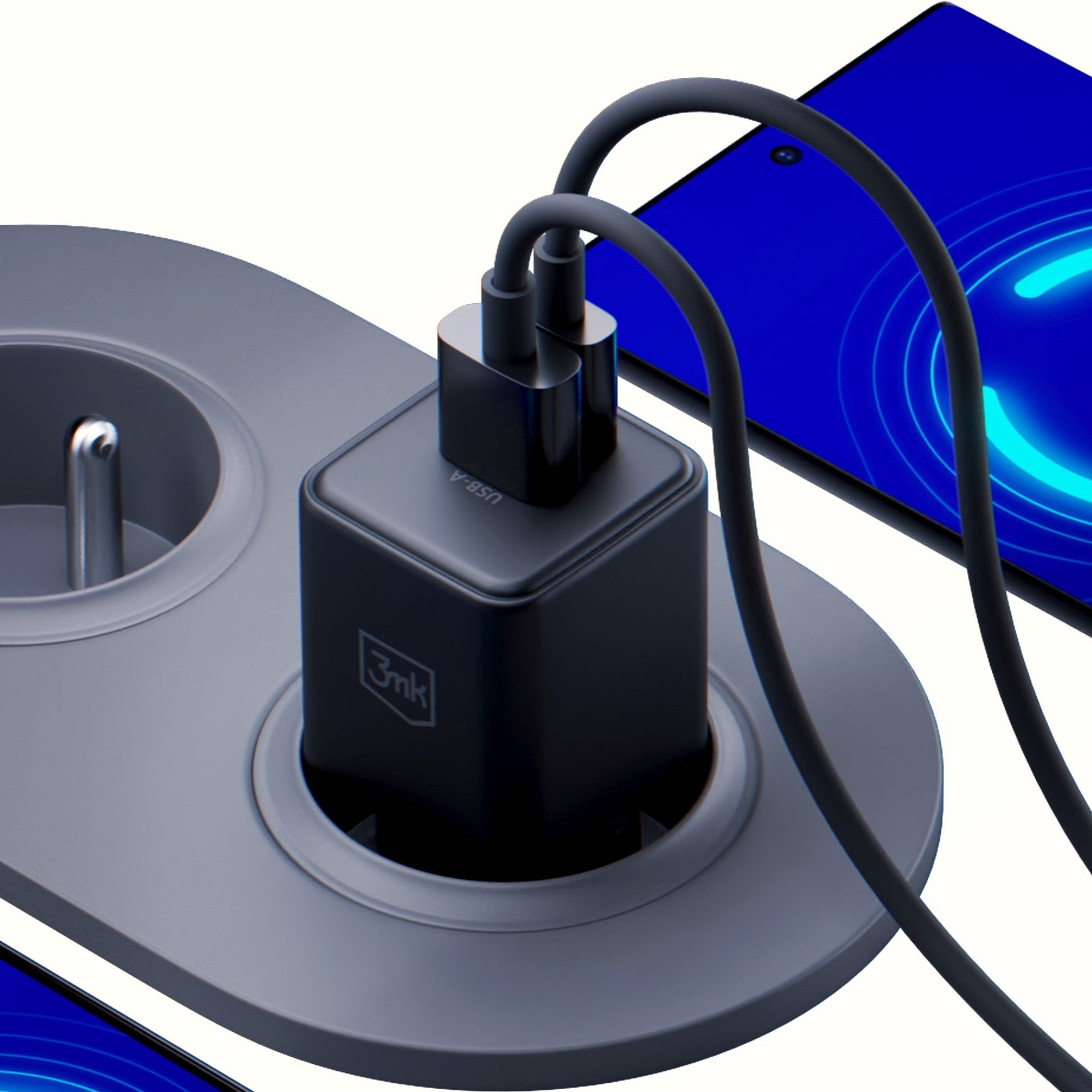 EAN 5903108640091 - 3MK 5903108640091 cargador de dispositivo móvil Universal Negro Corriente alterna Carga rápida Interior imagen 11