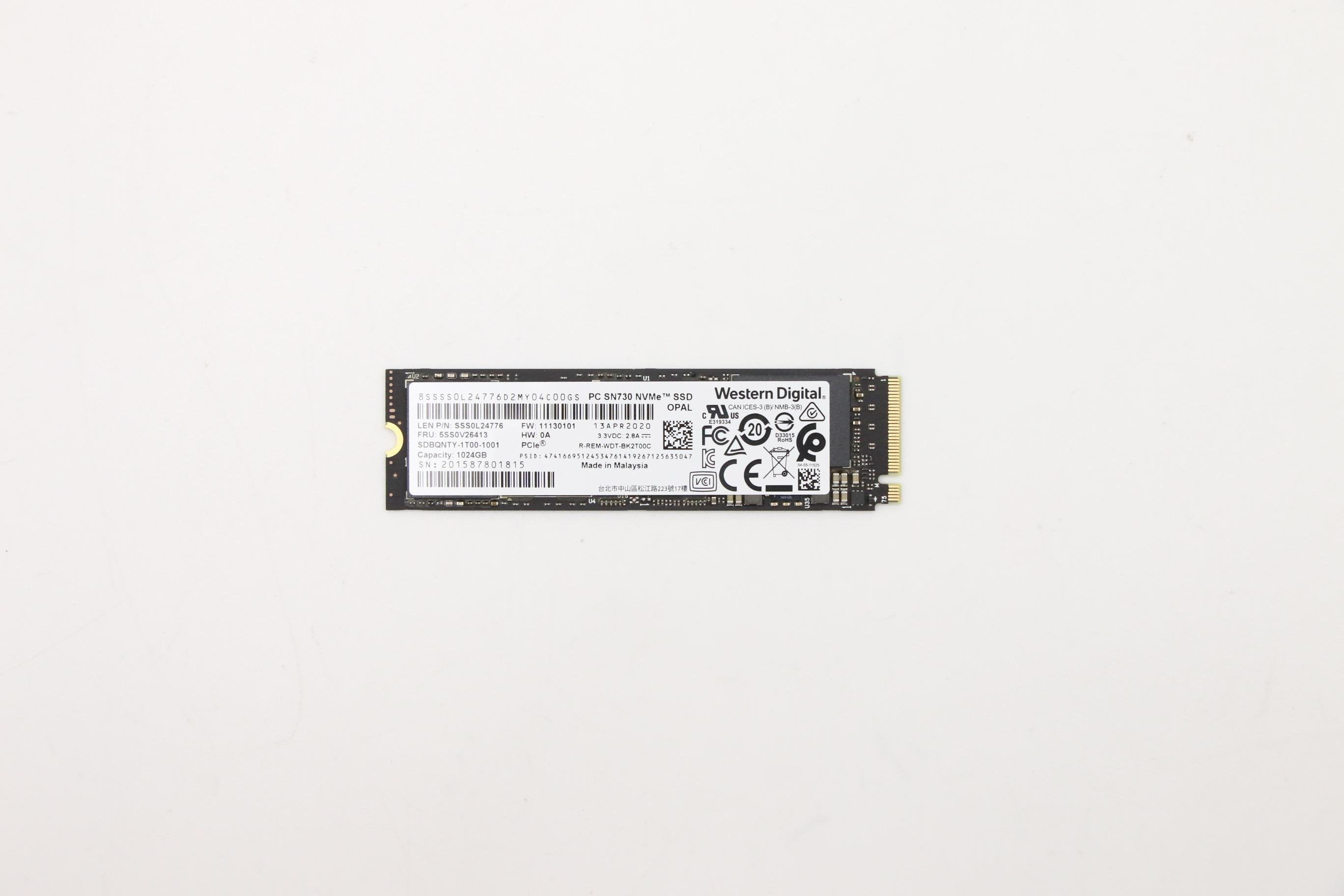 EAN 5704174541363 - Lenovo 5SS0V26413 unidad de estado sólido 1 TB M.2 PCI Express 3.0 imagen 1