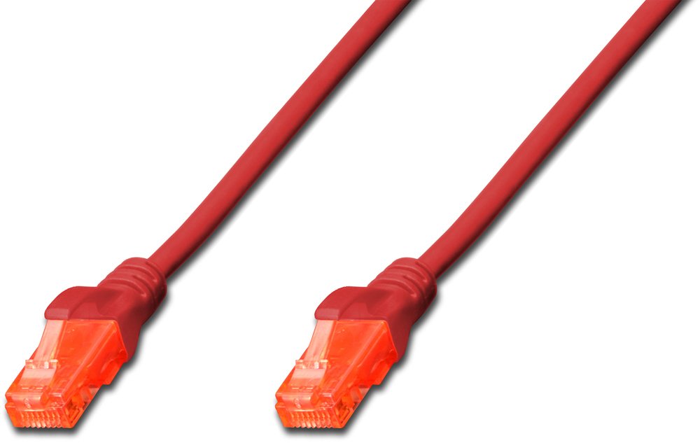 Cable De Red Utp Rj45 Cat 6e 50cm Rojo
