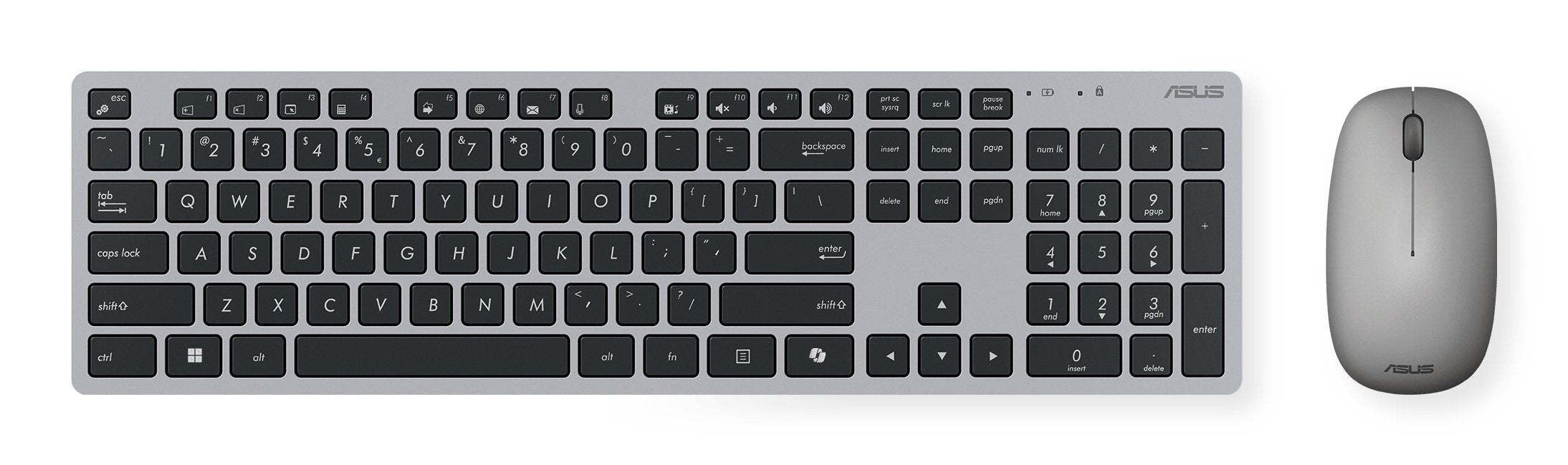 EAN 4711387538395 - ASUS W5000 Wireless Keyboard and Mouse Set teclado Ratón incluido Universal RF inalámbrico Gris imagen 1