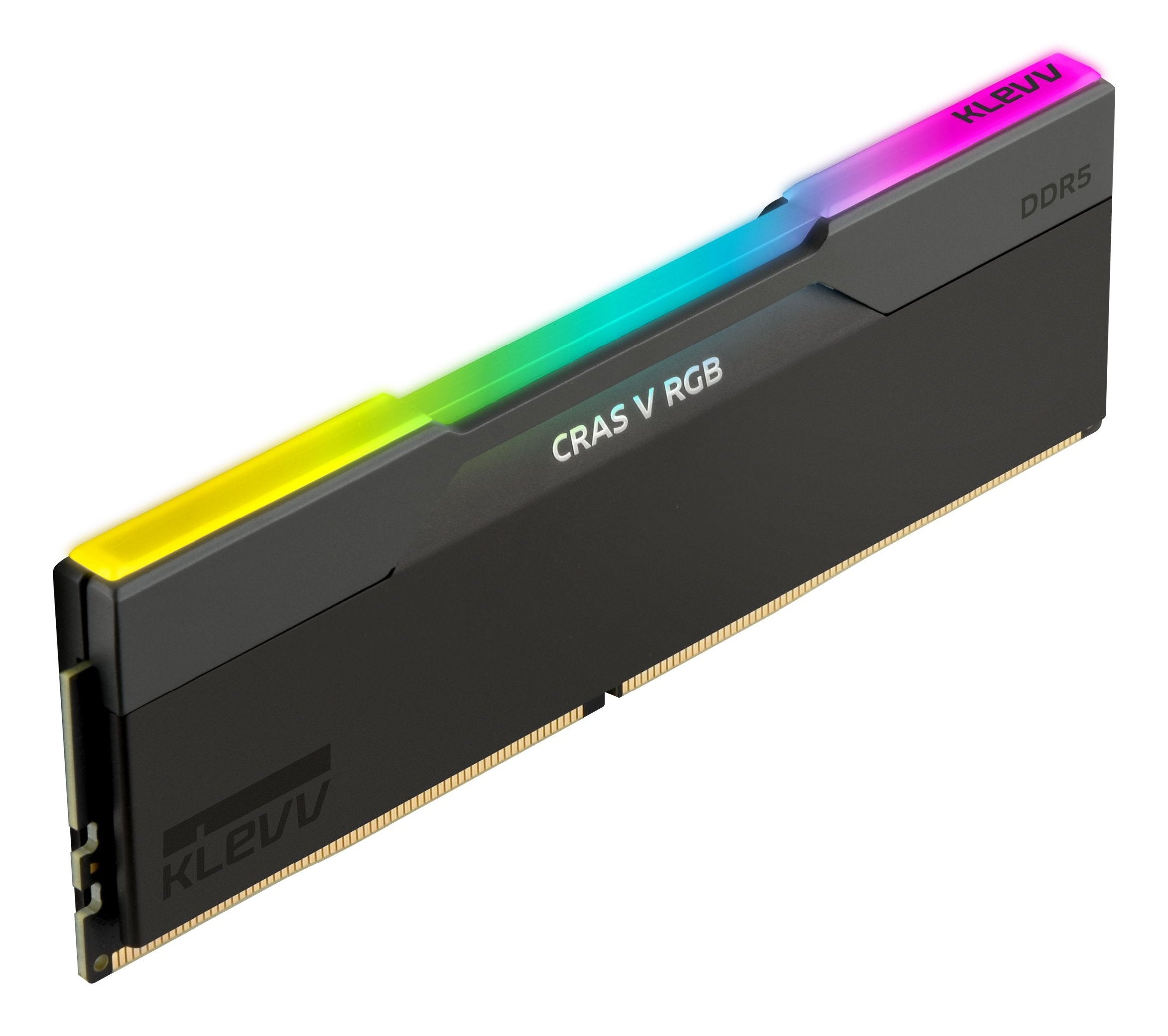 Klevv Memoria Ram Cras V Rgb Obsidian Negro - 32 Gb (2 X 16 Gb Kit) - Ddr5 6400 Udimm Cl30