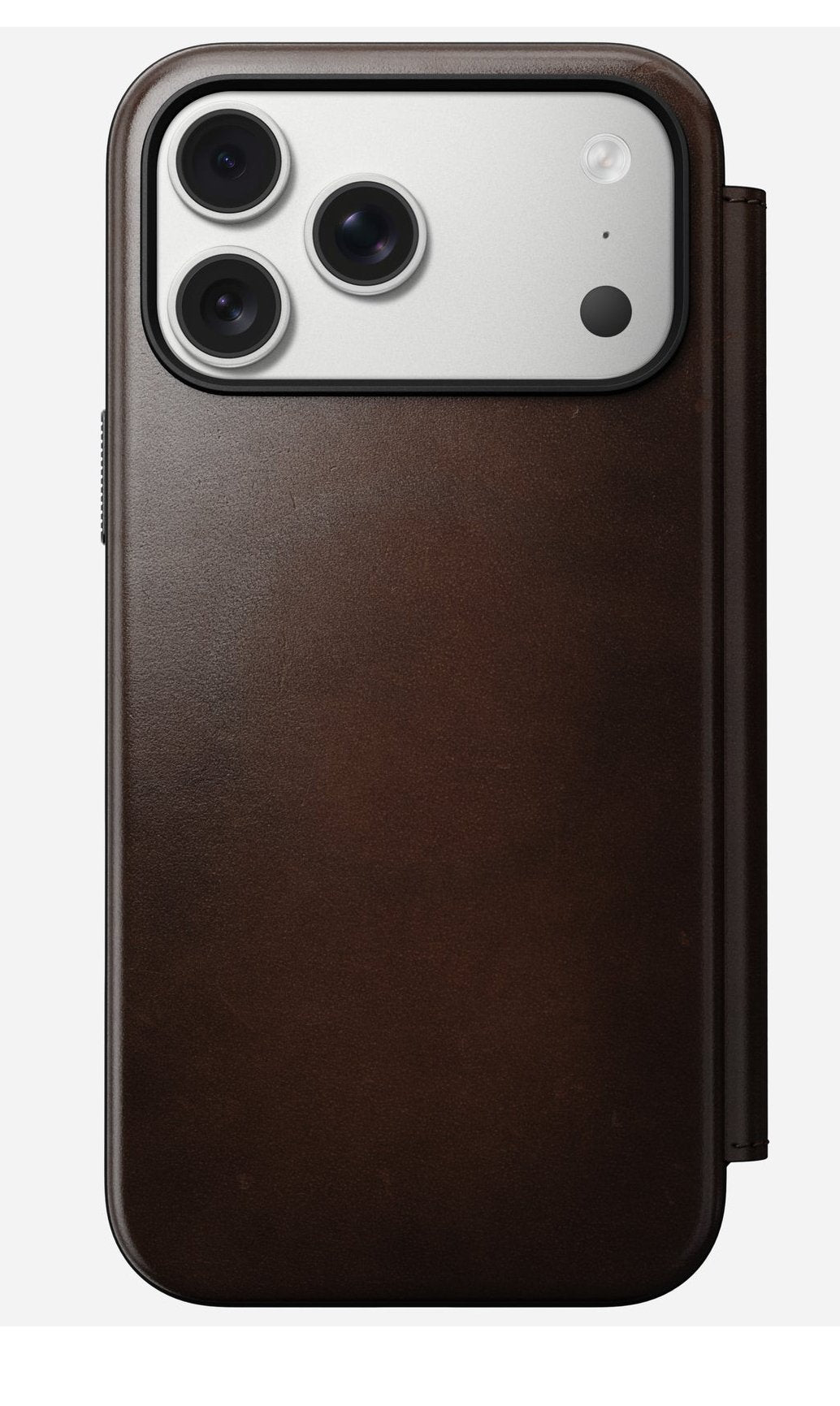 Nomad Modern Leather Folio Iphone 17 Pro Max Rustic Brown H