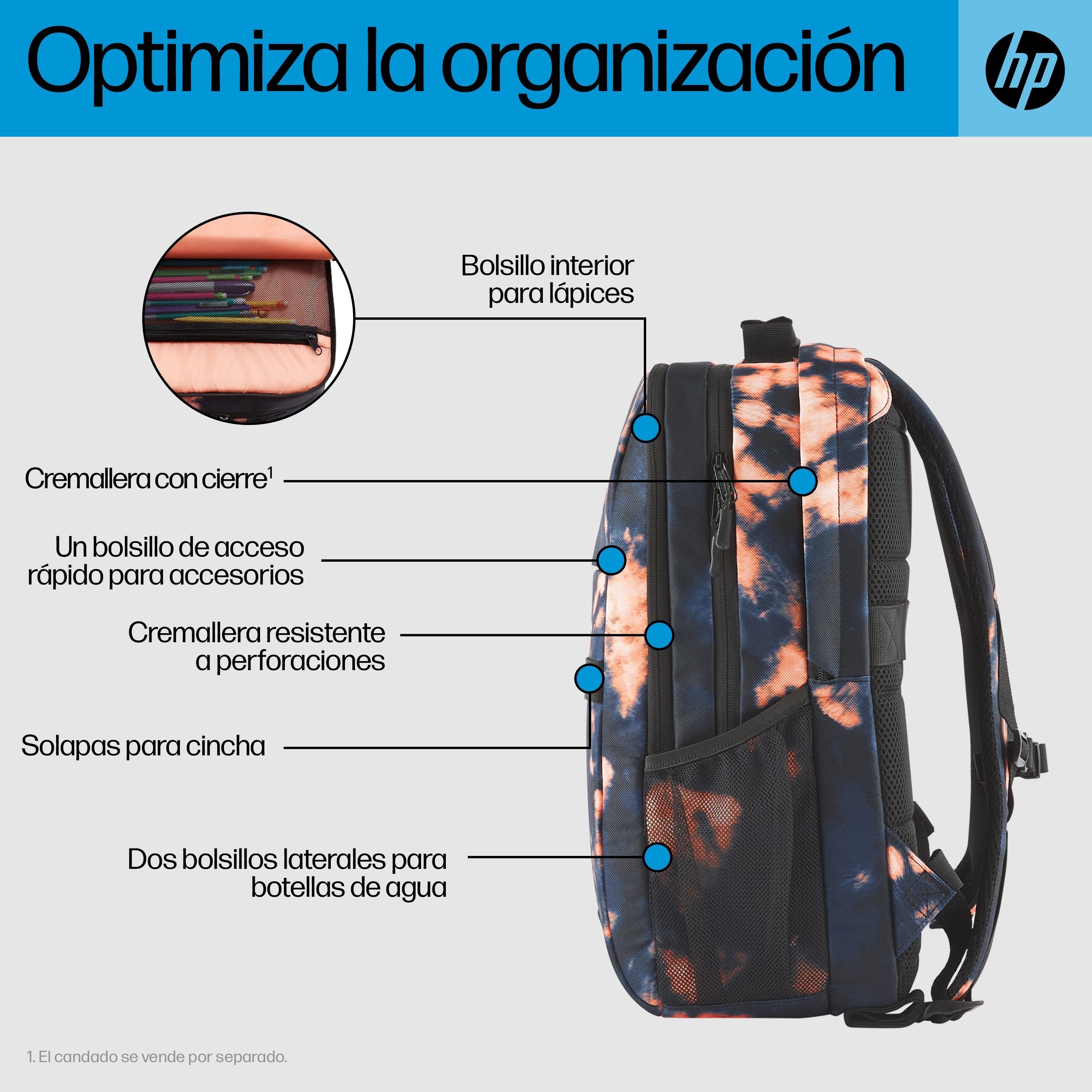 Hp Mochila Campus Xl Con Teñido Anudado 15.6"