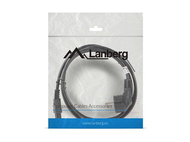 Cable De Alimentación Lanberg Ca-C5ca-11cc-0018-Bk Conectores Schuko / Iec320 C5 1.8 Metros