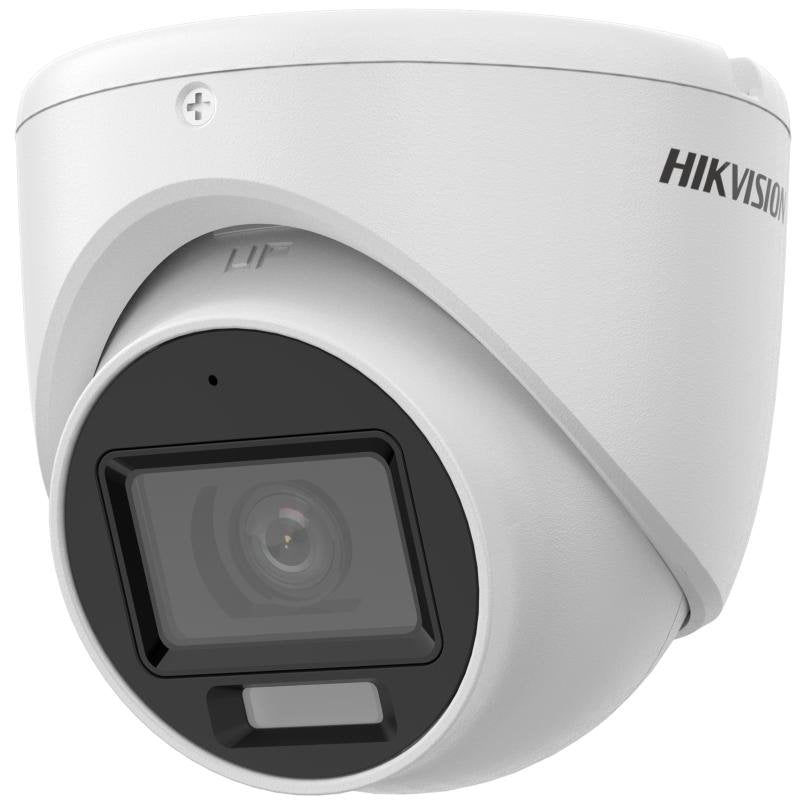 Hikvision Ds-2ce76u0t-Lmf(2.8mm) Cámara Turret Fija 4k Con Luz Híbrida Inteligente