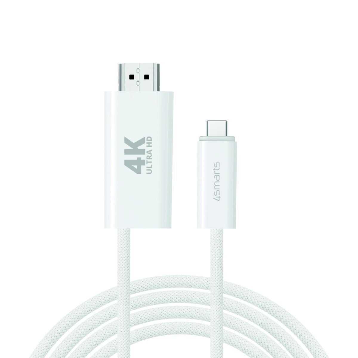 EAN 4252011907700 - 4smarts 540957 cable HDMI 2 m USB C HDMI tipo A (Estándar) Blanco imagen 1