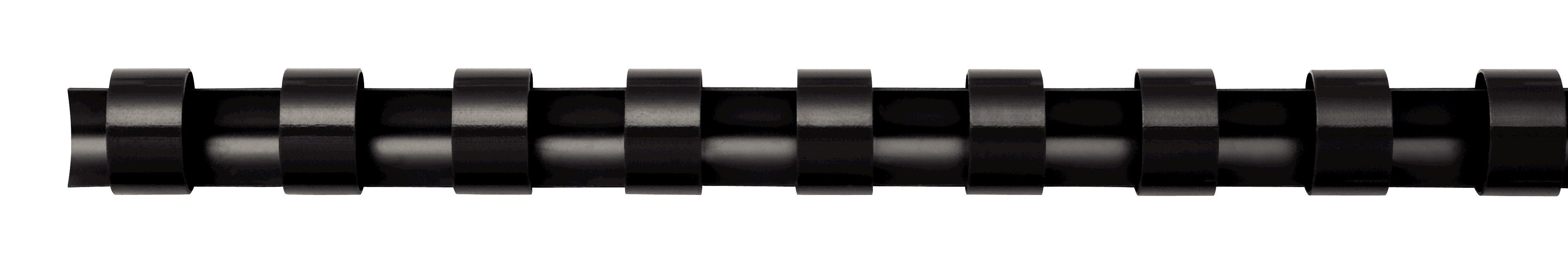 Fellowes Pack De 25 Canutillos Negros 8 Mm