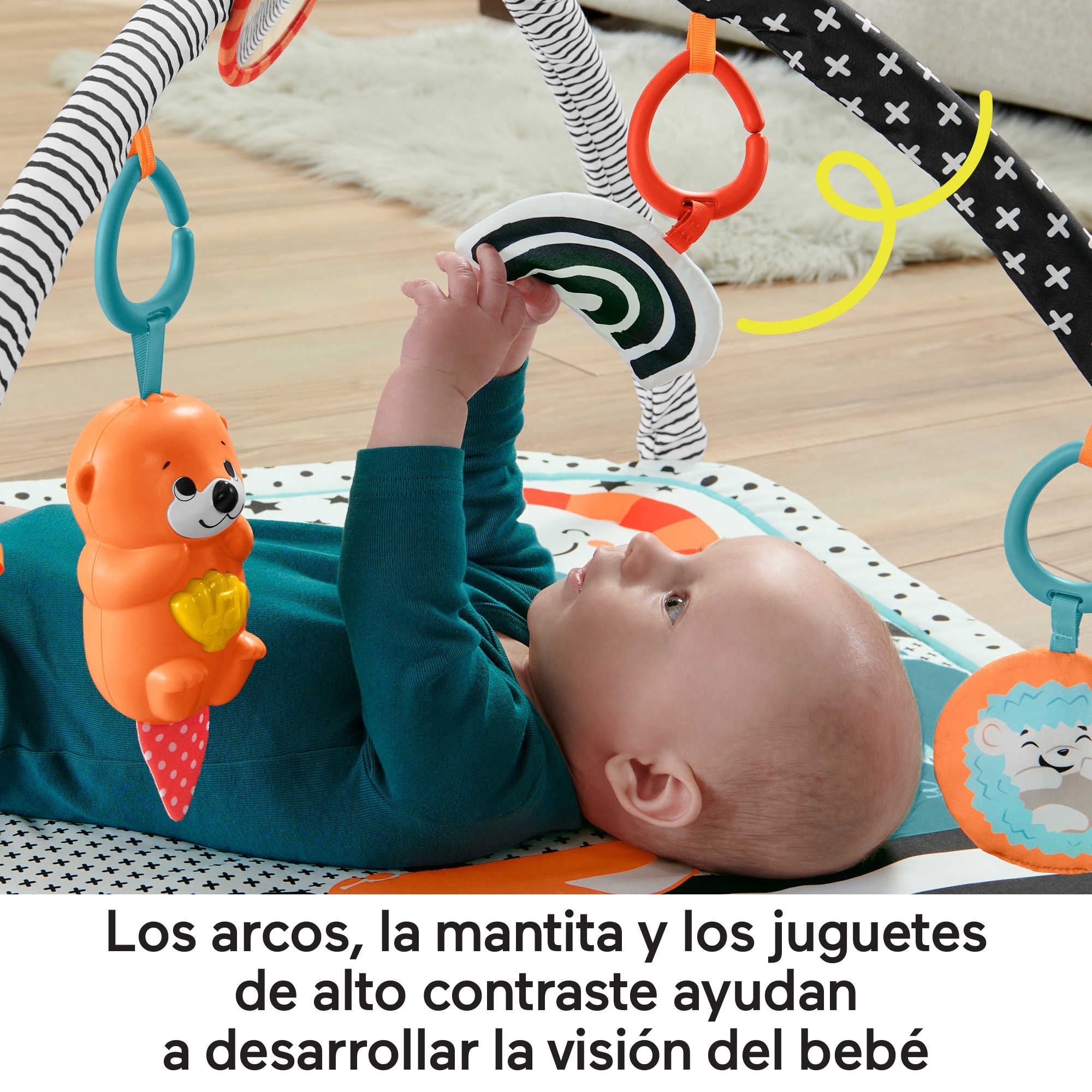 EAN 0194735000319 - Fisher-Price HBP41 gimnasio para bebé y tapete de juego Tela, Plástico Multicolor Gimnasio para bebés imagen 12