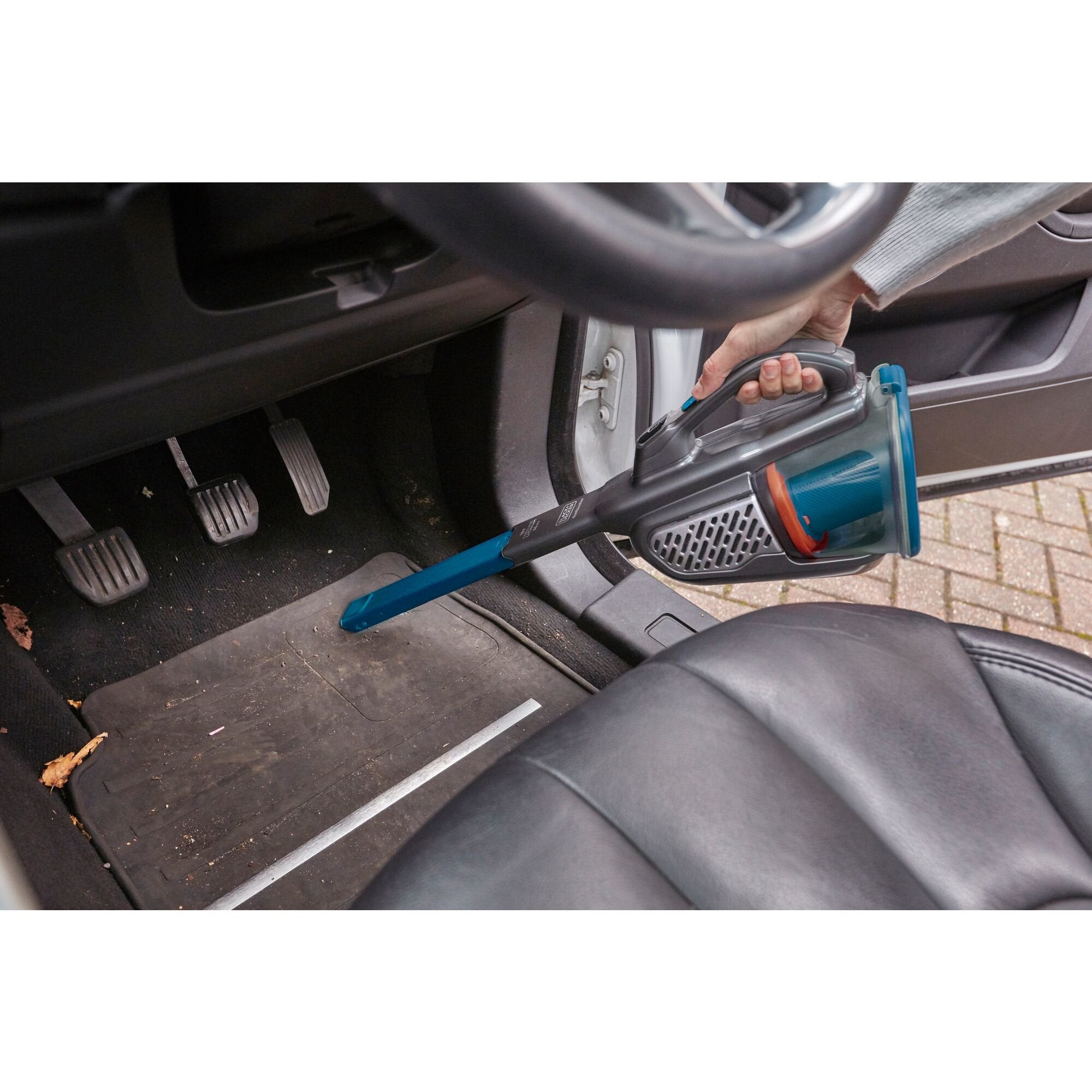 EAN 5035048712795 - Black & Decker BHHV520BF-QW aspiradora de mano Azul, Plata, Titanio Sin bolsa imagen 9