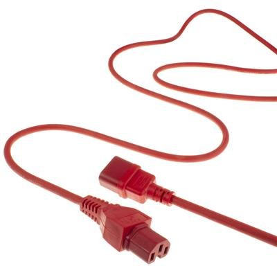 Cable Extension C14 A C15 1,20 M Rojo Act