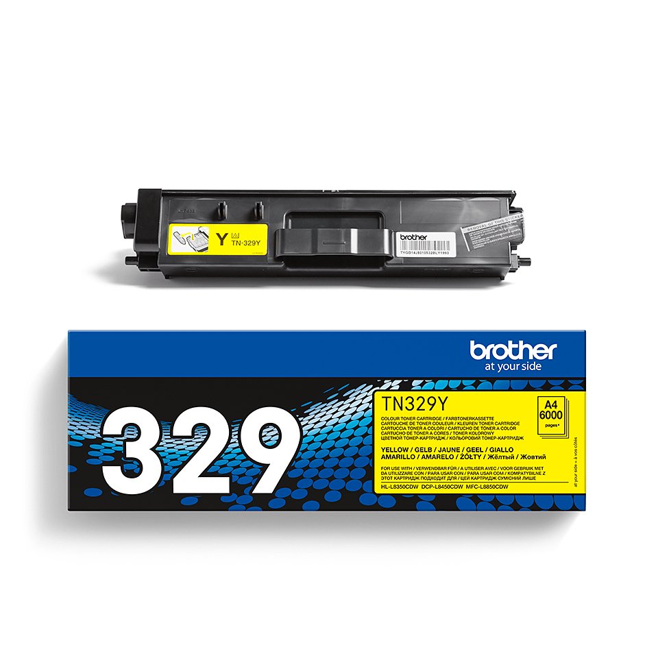 EAN 4977766735087 - Brother TN-329Y cartucho de tóner 1 pieza(s) Original Amarillo imagen 2