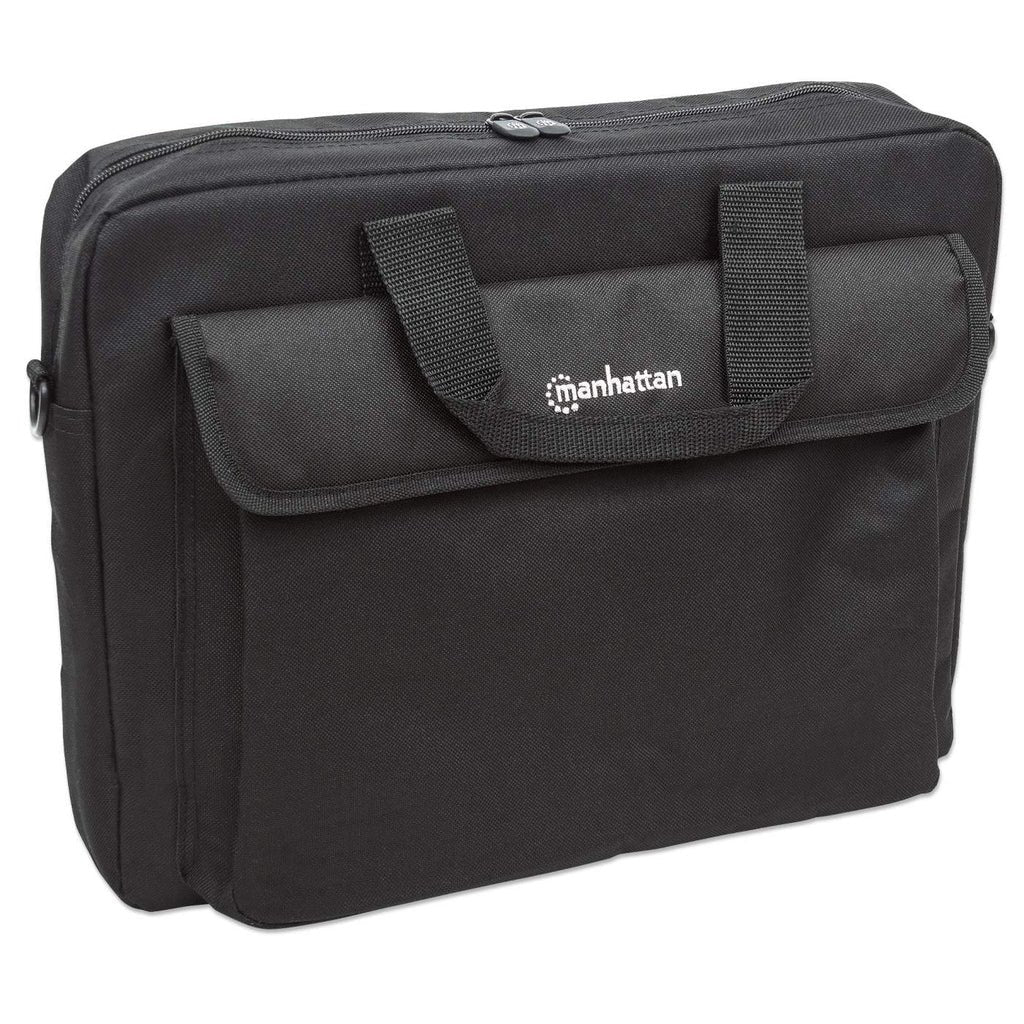 Manhattan London Maletín Para Portátil De 15,6", Carga Superior, Negro