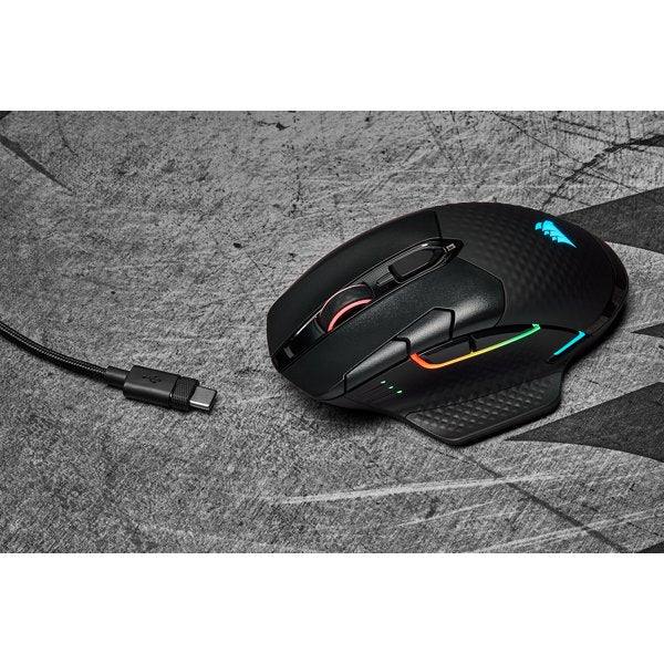 EAN 0840006616054 - Corsair DARK CORE RGB SE ratón Juego mano derecha RF Wireless + Bluetooth + USB Type-A Óptico 18000 DPI imagen 20