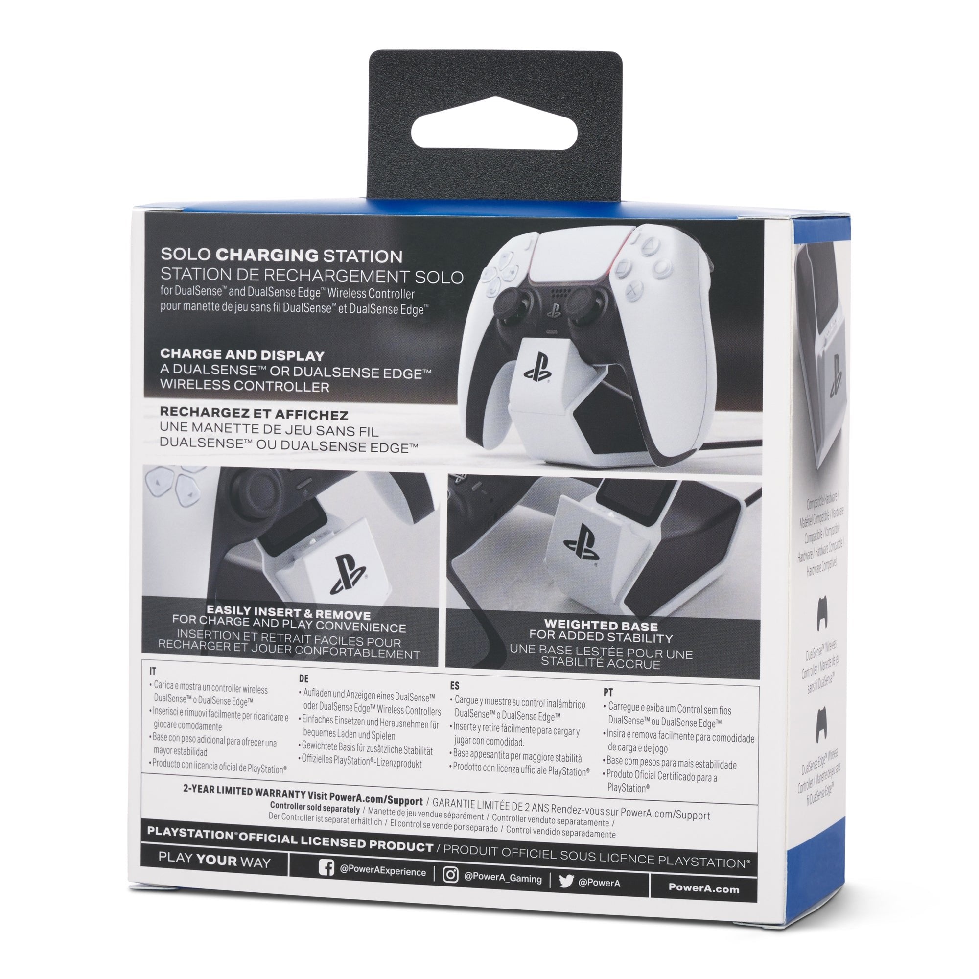 Estacion De Carga Mando Ps5 Blanca