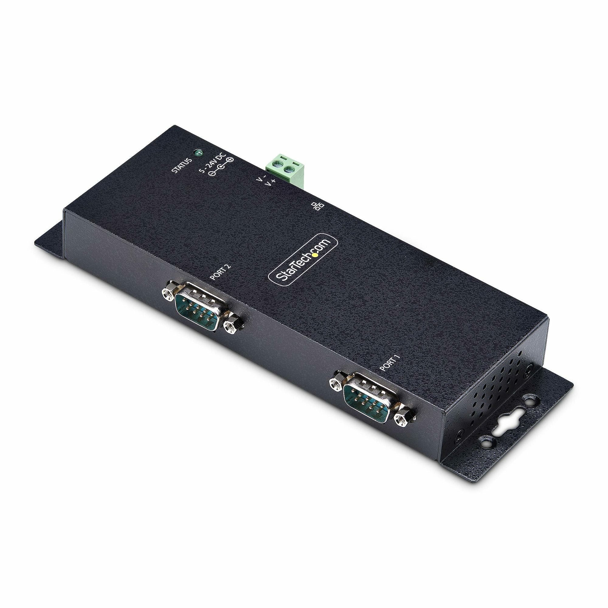 EAN 65030905992 - StarTech.com I23-SERIAL-ETHERNET convertidor, repetidor y aislador en serie RS-232 RJ-45 Negro imagen 1