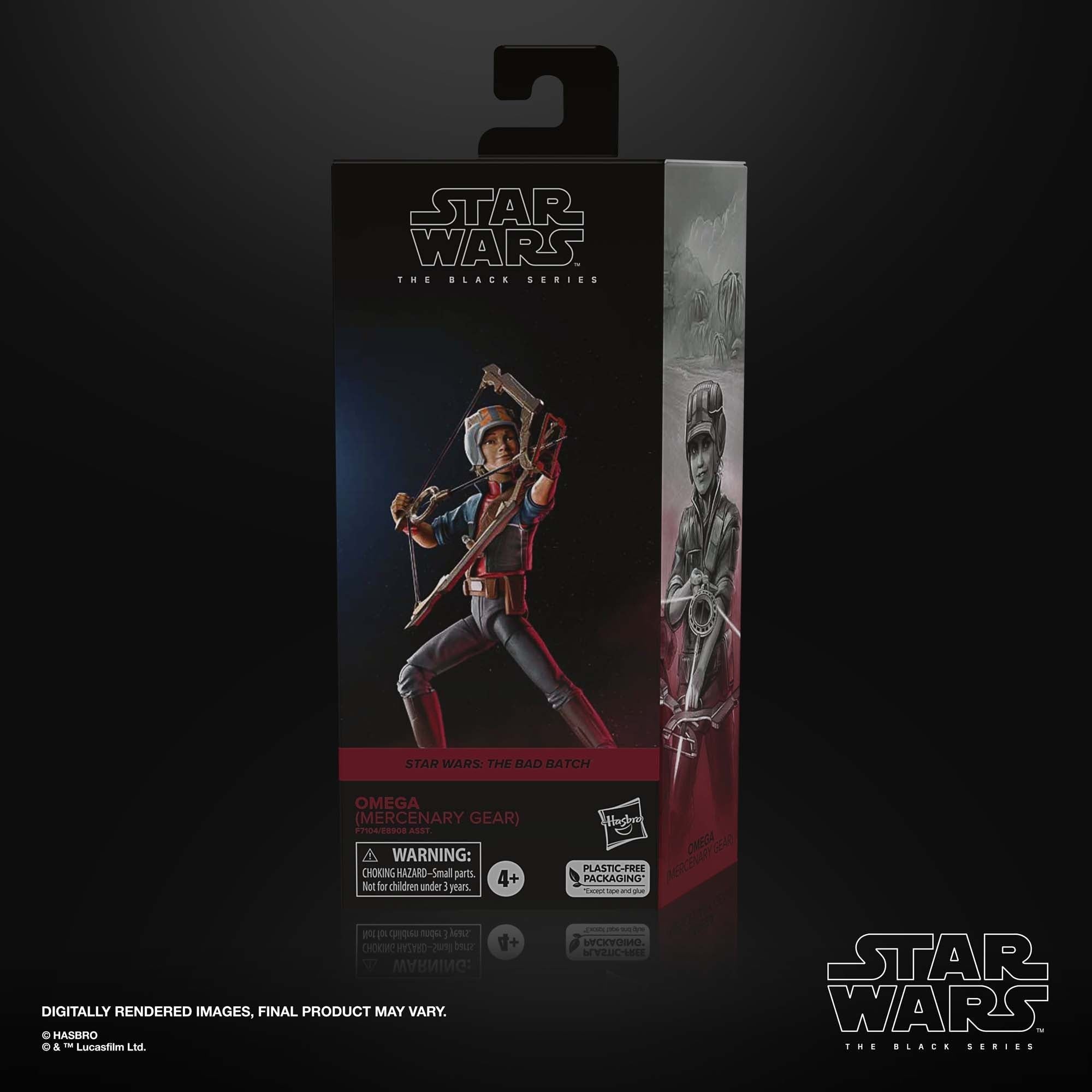 Figura Hasbro Star Wars The Black Series Omega (Equipo Mercenario)