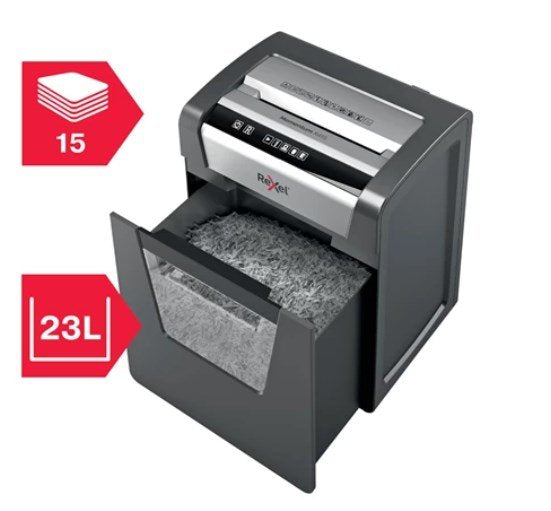 EAN 5028252523486 - Rexel Momentum X415 triturador de papel Corte cruzado 58 dB Negro, Gris imagen 6