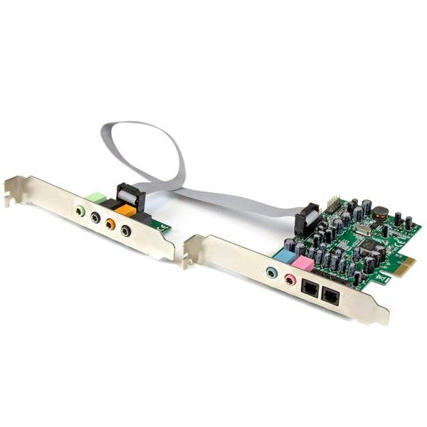 Startech Tarjeta De Sonido Pci Express Sonido Envolvente 7.1 Canales 24bit 192 Khz Pexsound7ch